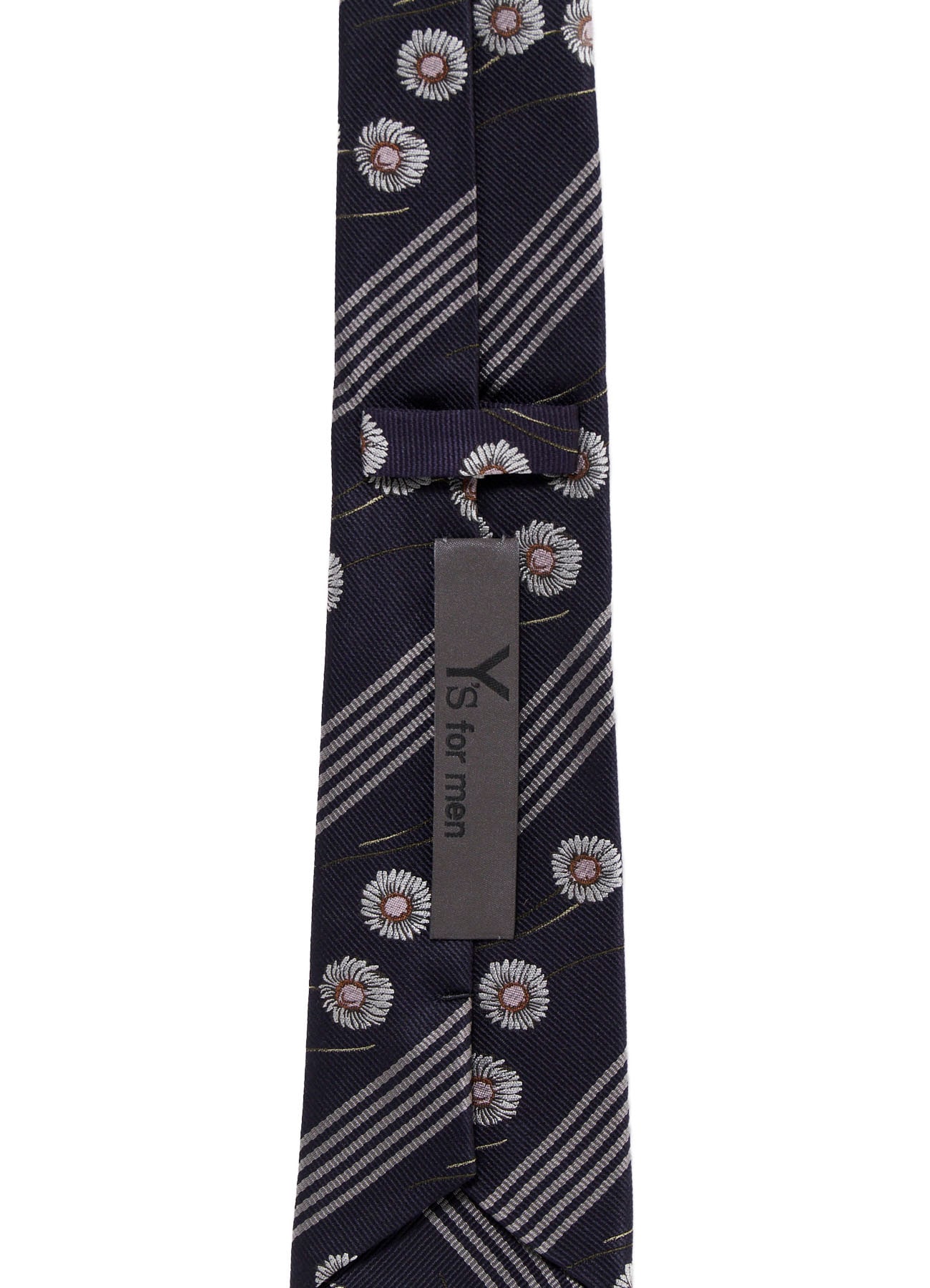 STRIPED FLORAL TIE