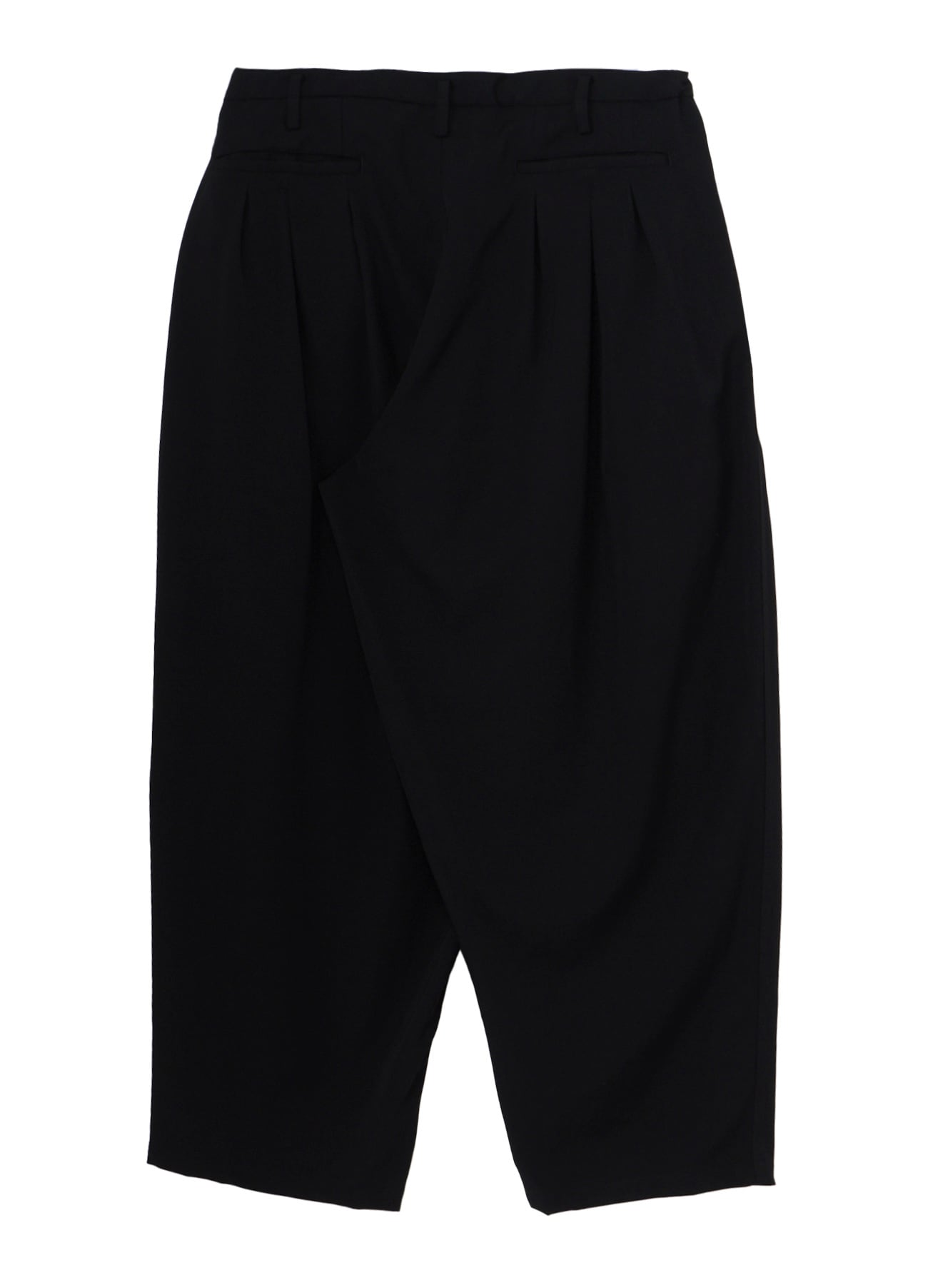 WOOL GABARDINE 12 TUCK PANTS