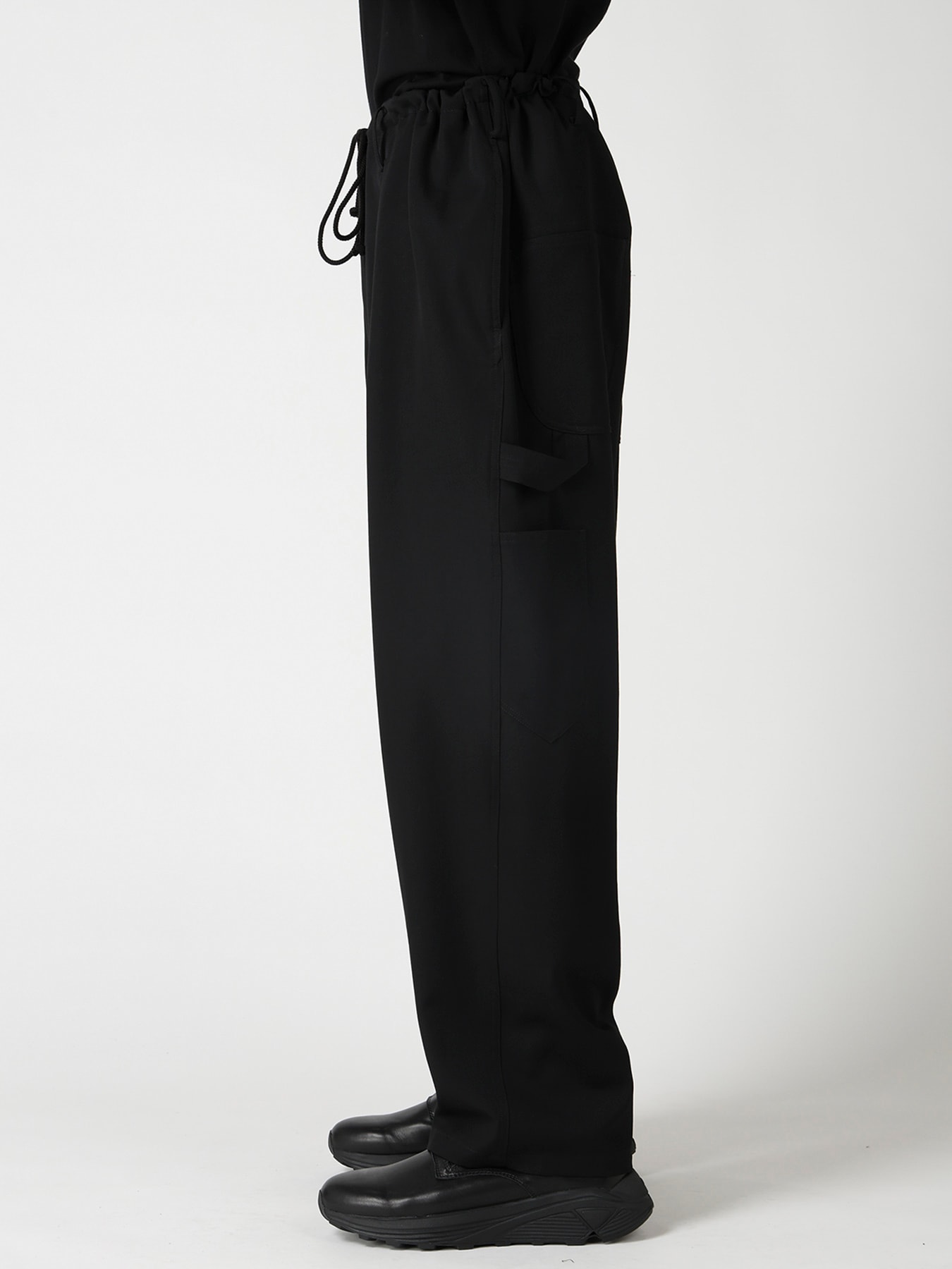 WOOL GABARDINE PAINTER PANTS