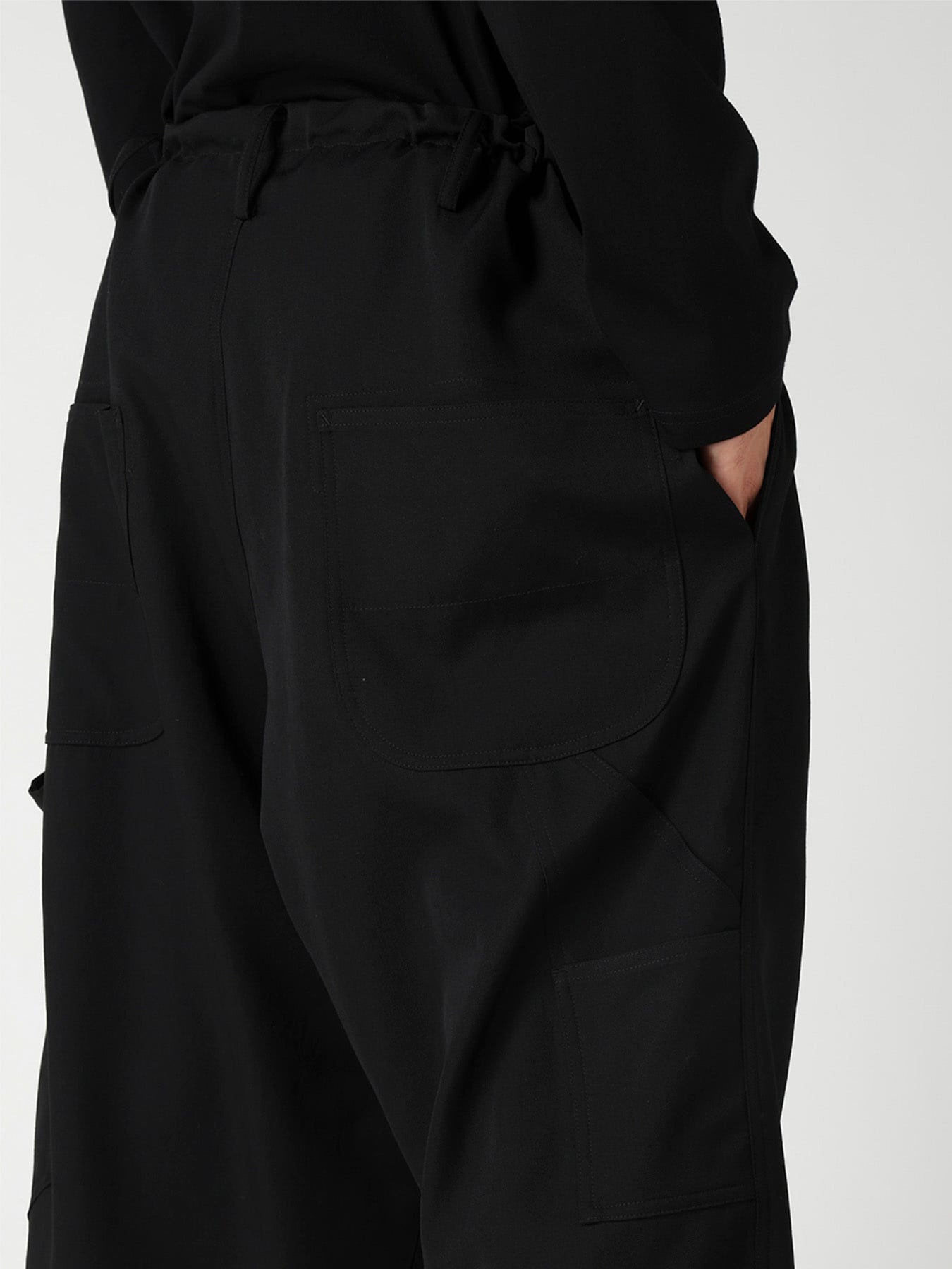 WOOL GABARDINE PAINTER PANTS