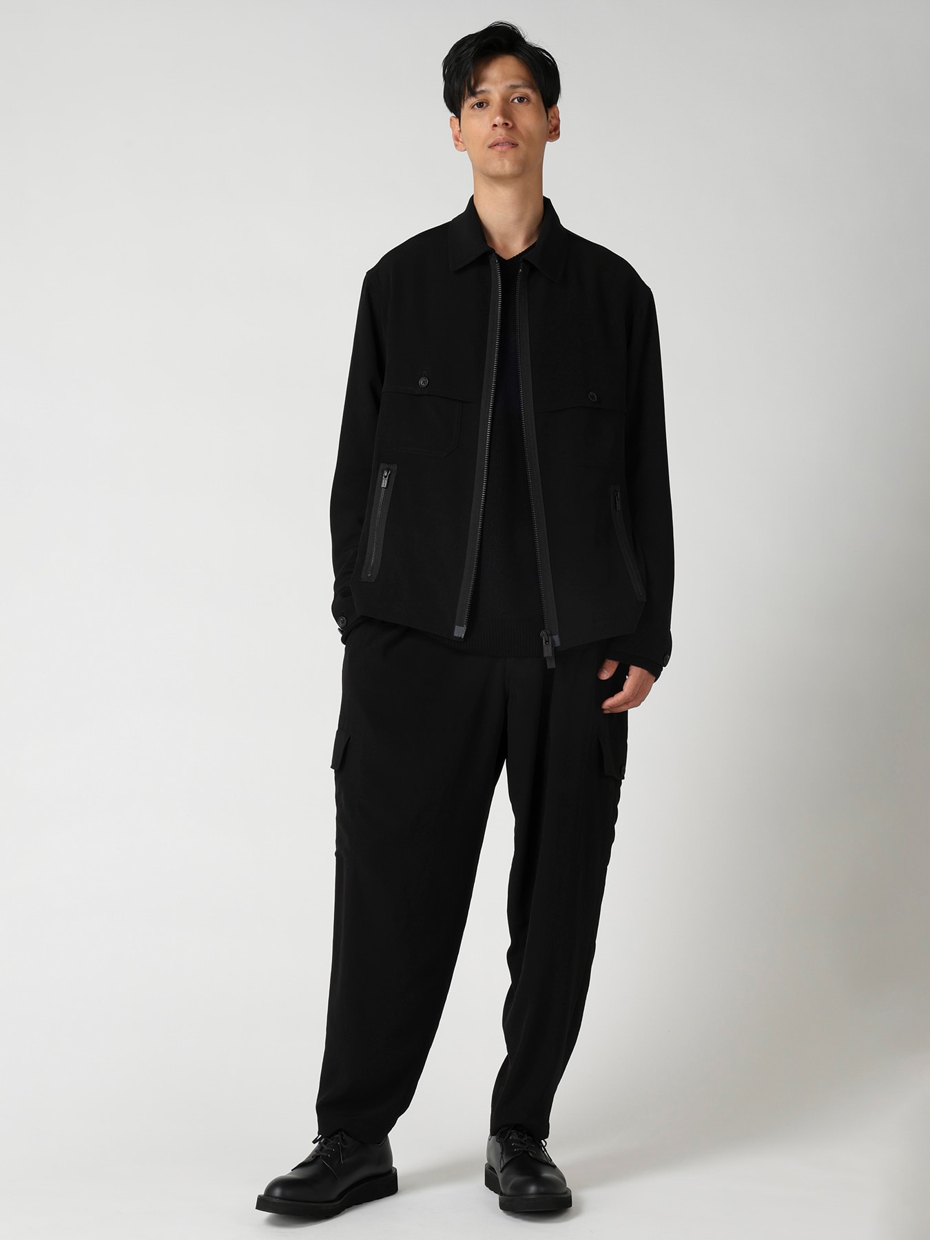 TA TUXEDO SIDE-TUCK FLAP PANTS