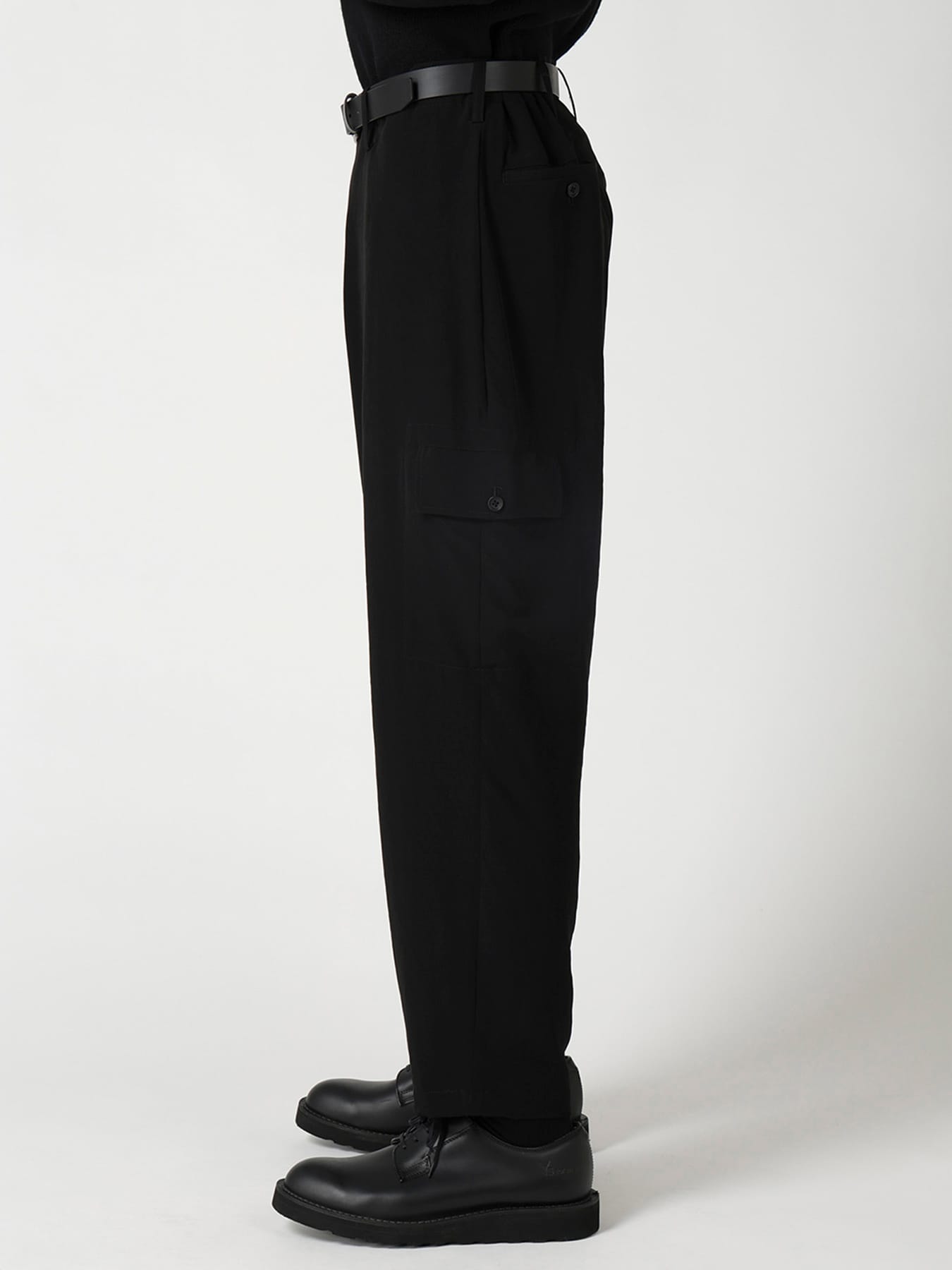 TA TUXEDO SIDE-TUCK FLAP PANTS