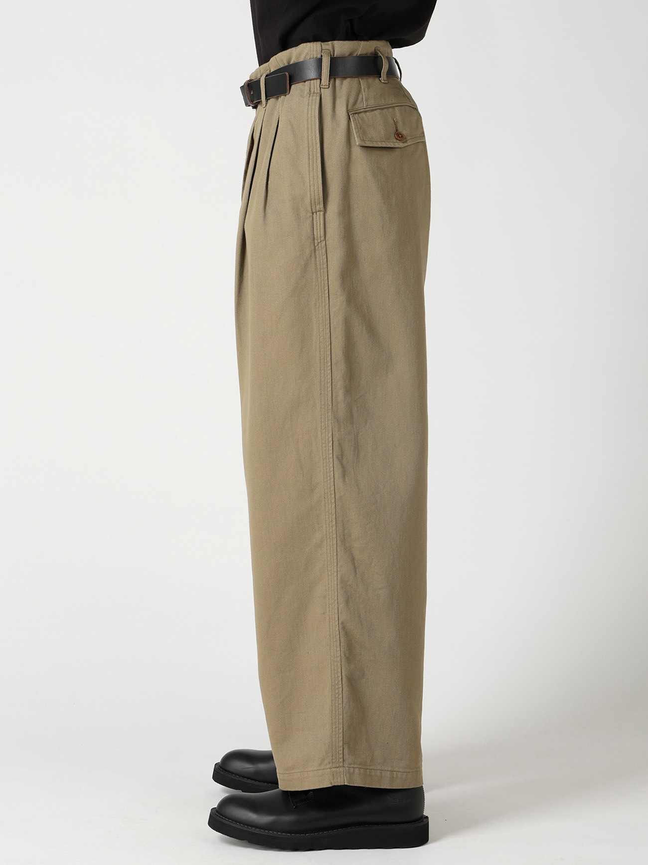 SPOTTED KATSURAGI 6 TUCKS PANTS
