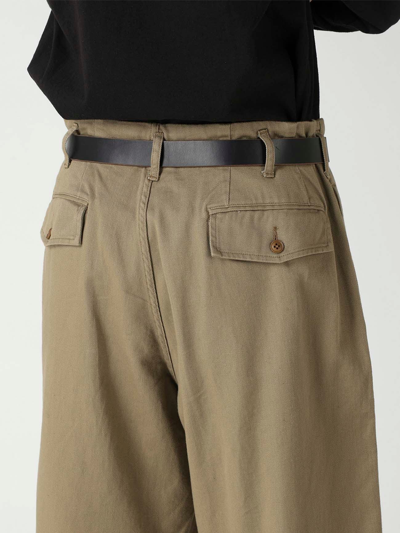 SPOTTED KATSURAGI 6 TUCKS PANTS