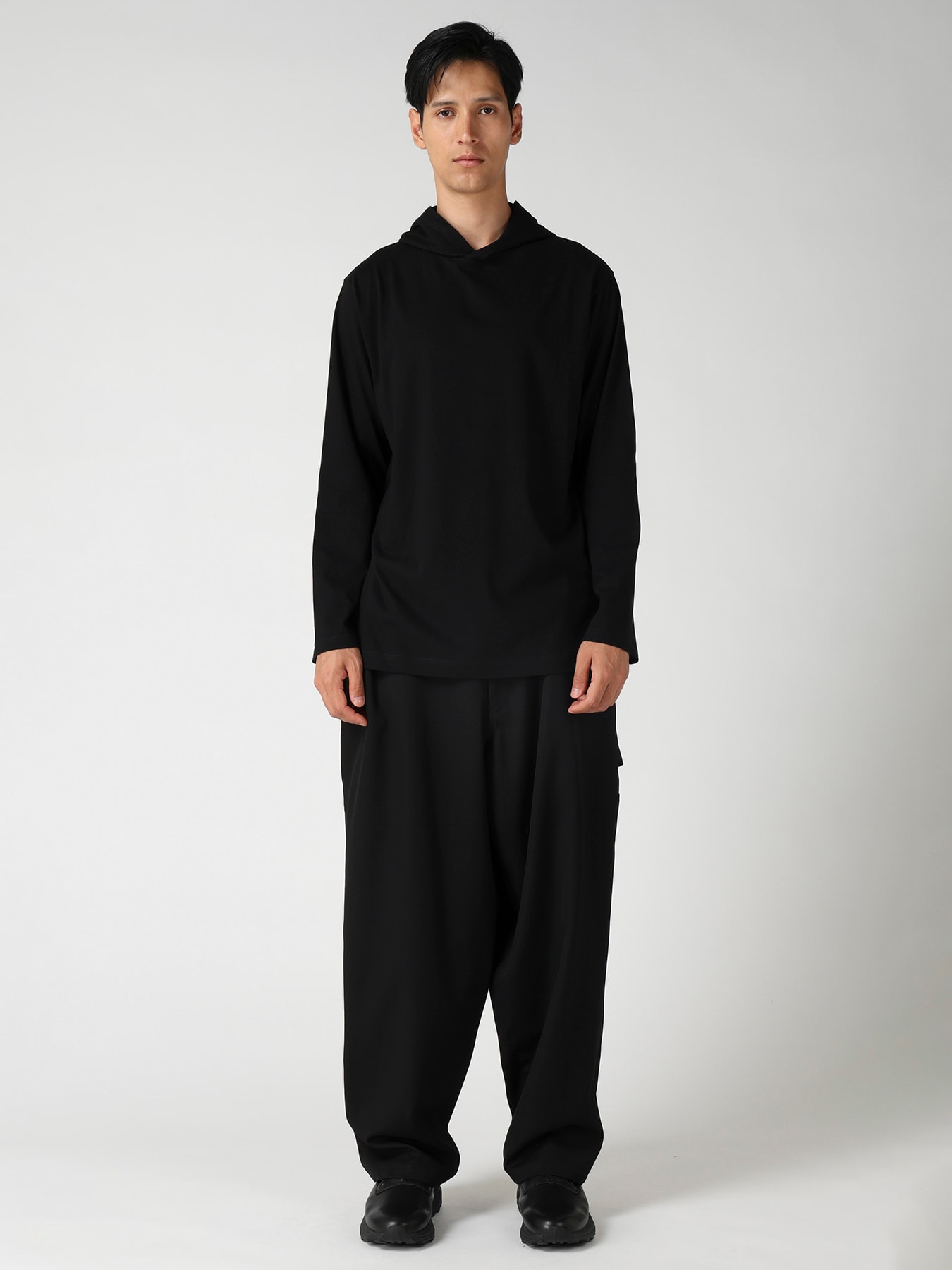 Y's for men LOGO PRINT HOODIE