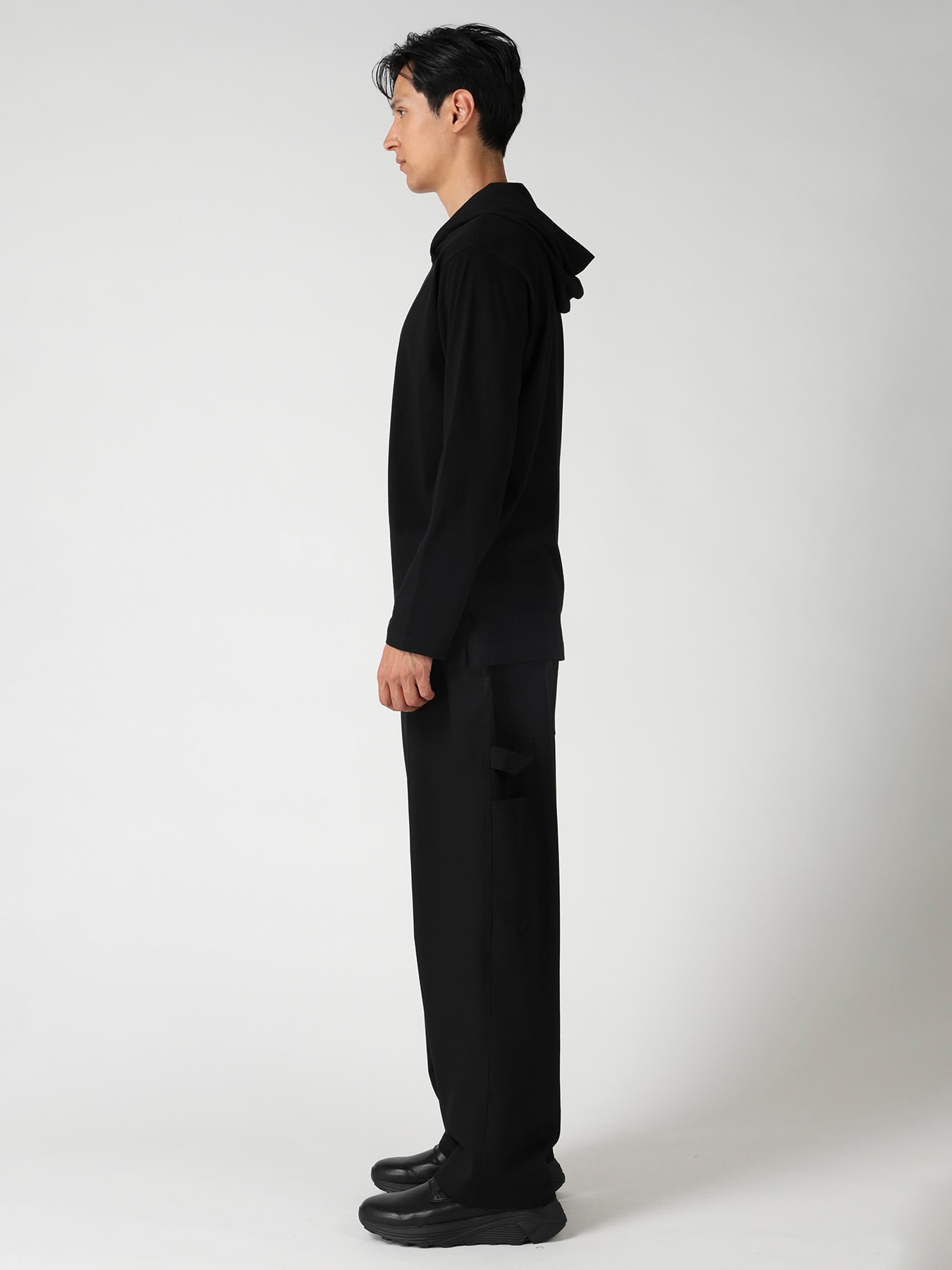 Y's for men LOGO PRINT HOODIE