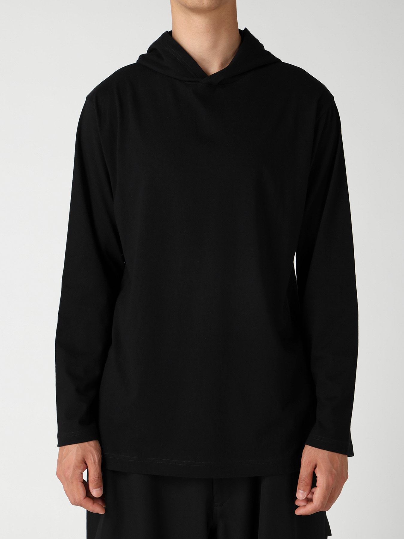 Y's for men LOGO PRINT HOODIE