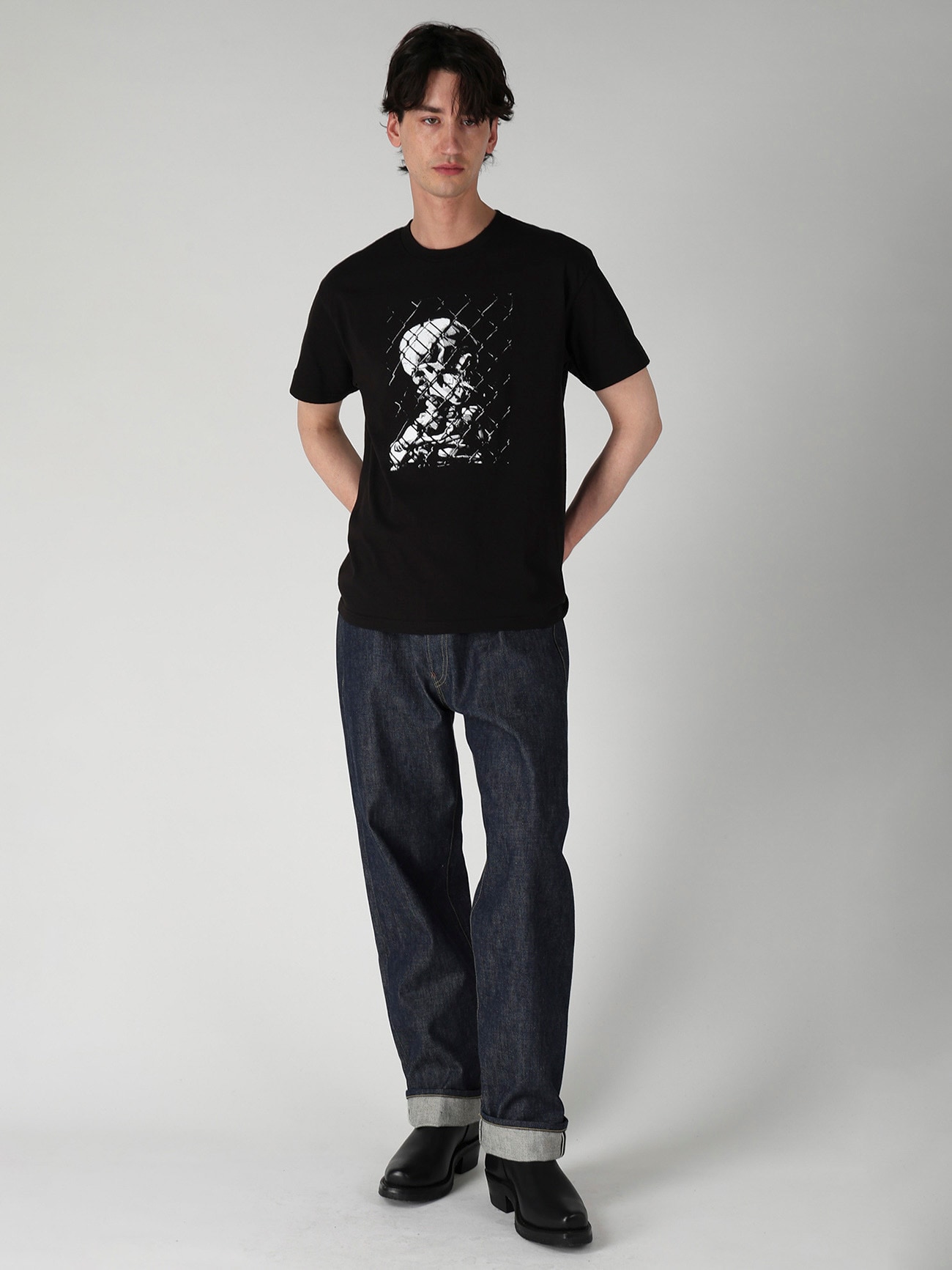 【Y's for men × MASSES】SMOKE PRINT SHORT SLEEVE T-SHIRT
