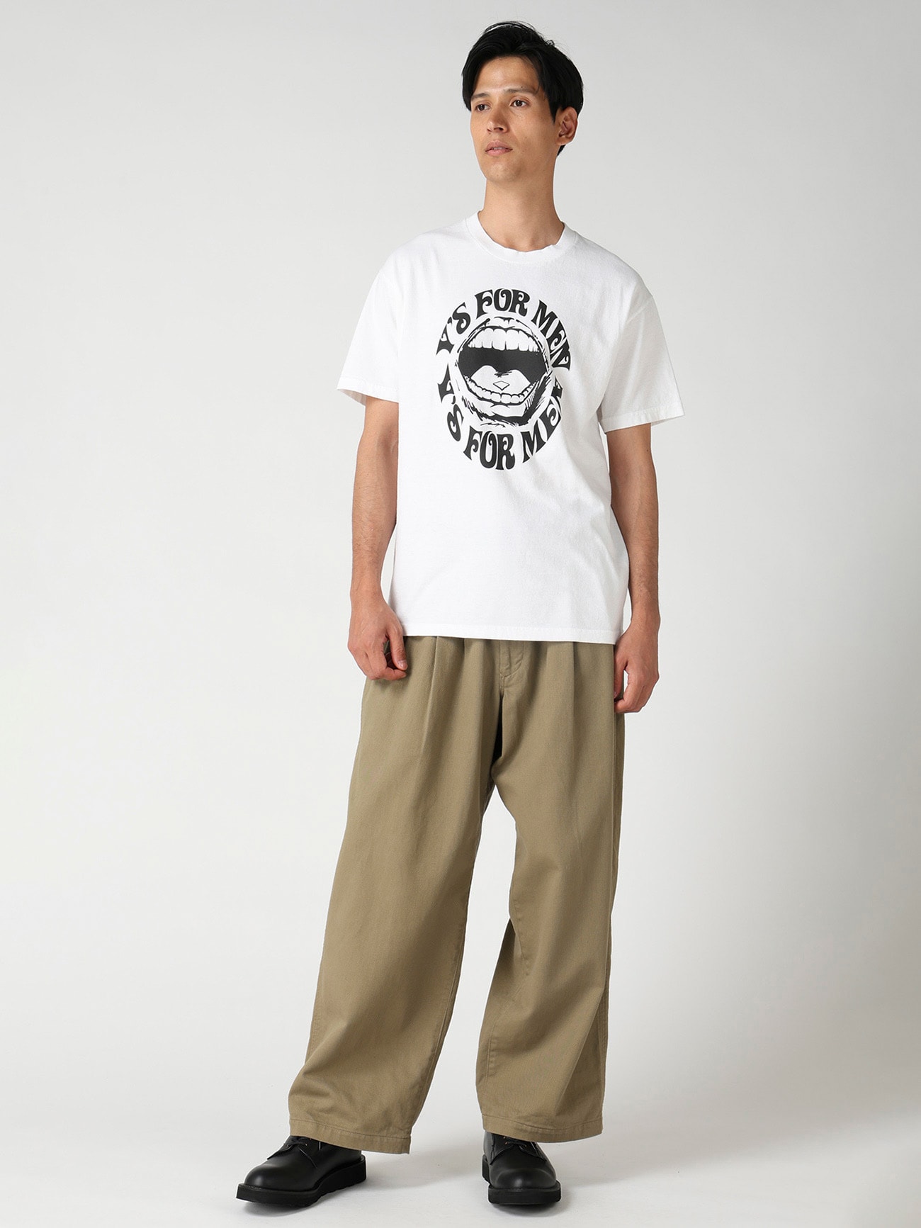 【Y's for men × MASSES】LIPS PRINT SHORT SLEEVE T-SHIRT