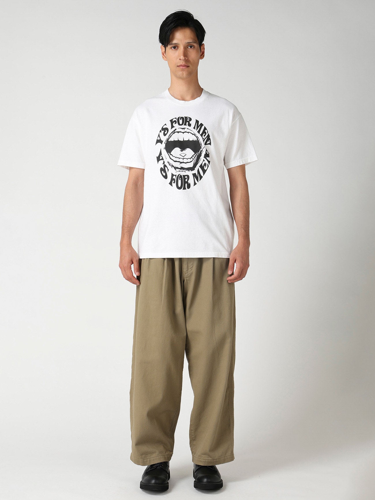 【Y's for men × MASSES】LIPS PRINT SHORT SLEEVE T-SHIRT
