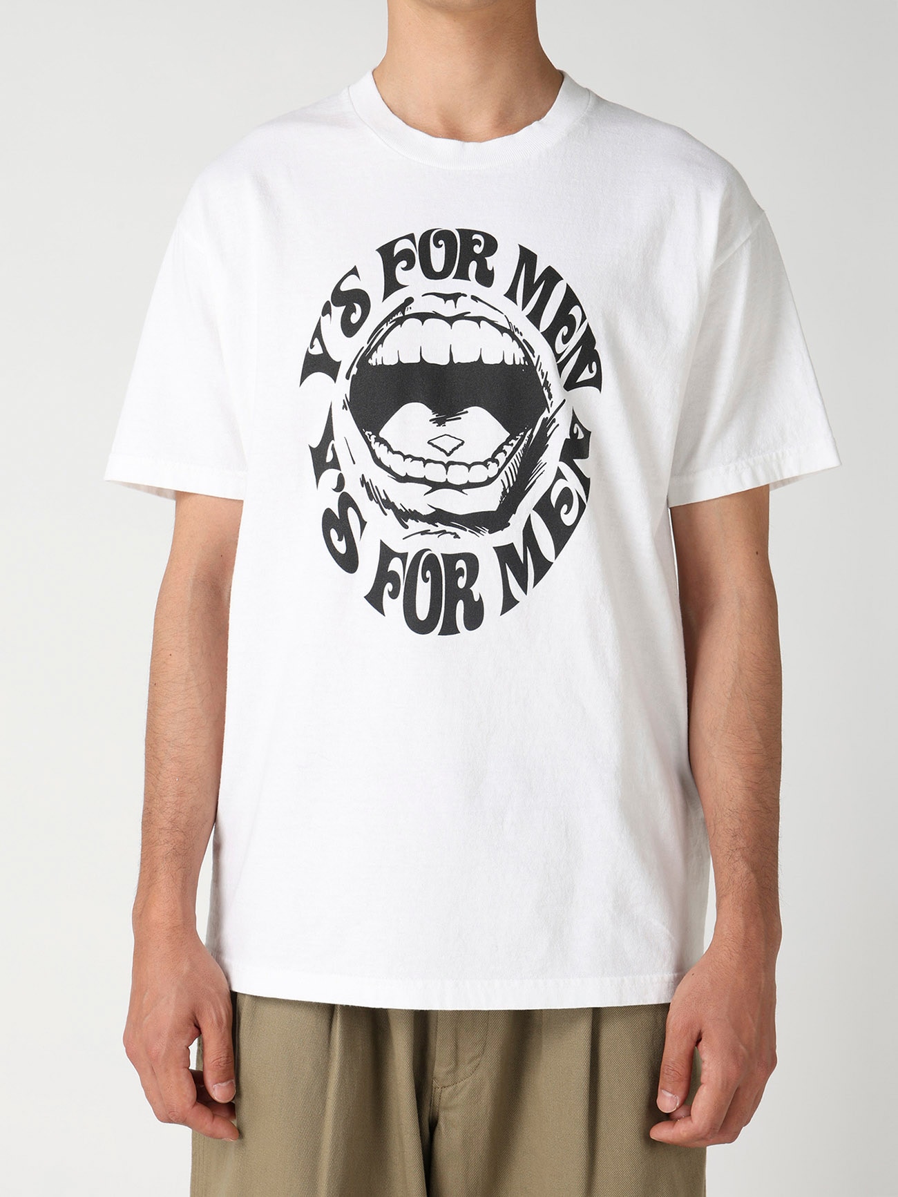 【Y's for men × MASSES】LIPS PRINT SHORT SLEEVE T-SHIRT