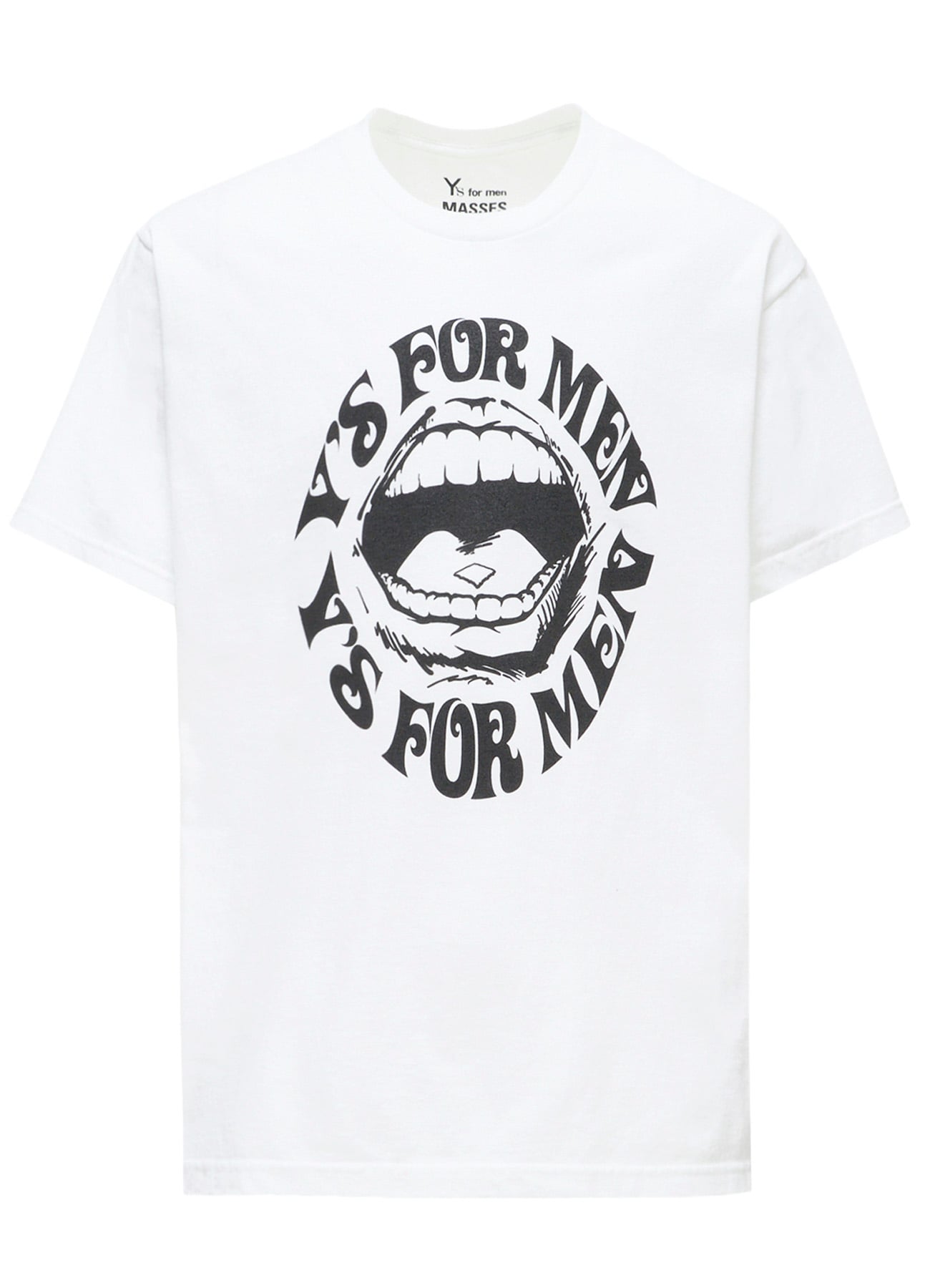 【Y's for men × MASSES】LIPS PRINT SHORT SLEEVE T-SHIRT