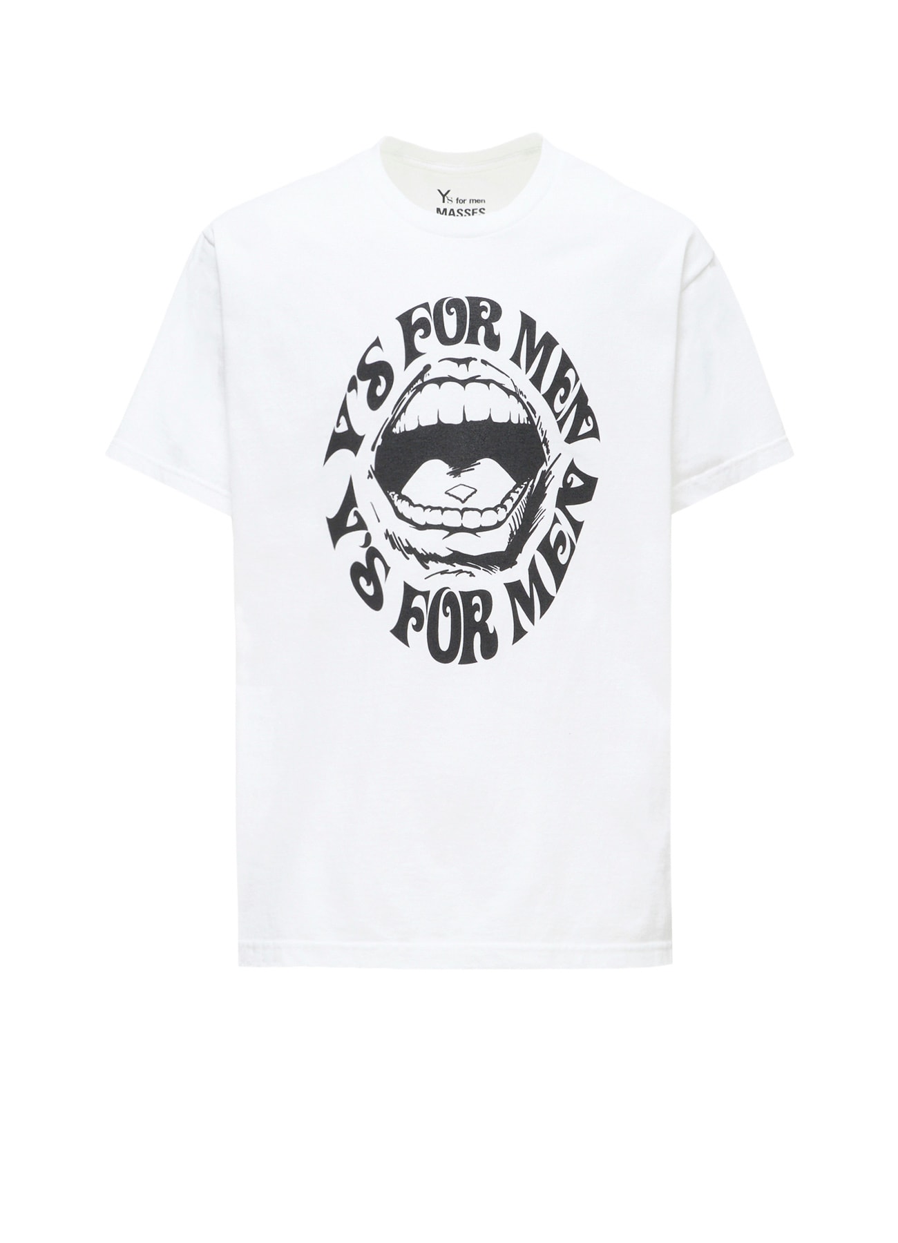 【Y's for men × MASSES】LIPS PRINT SHORT SLEEVE T-SHIRT