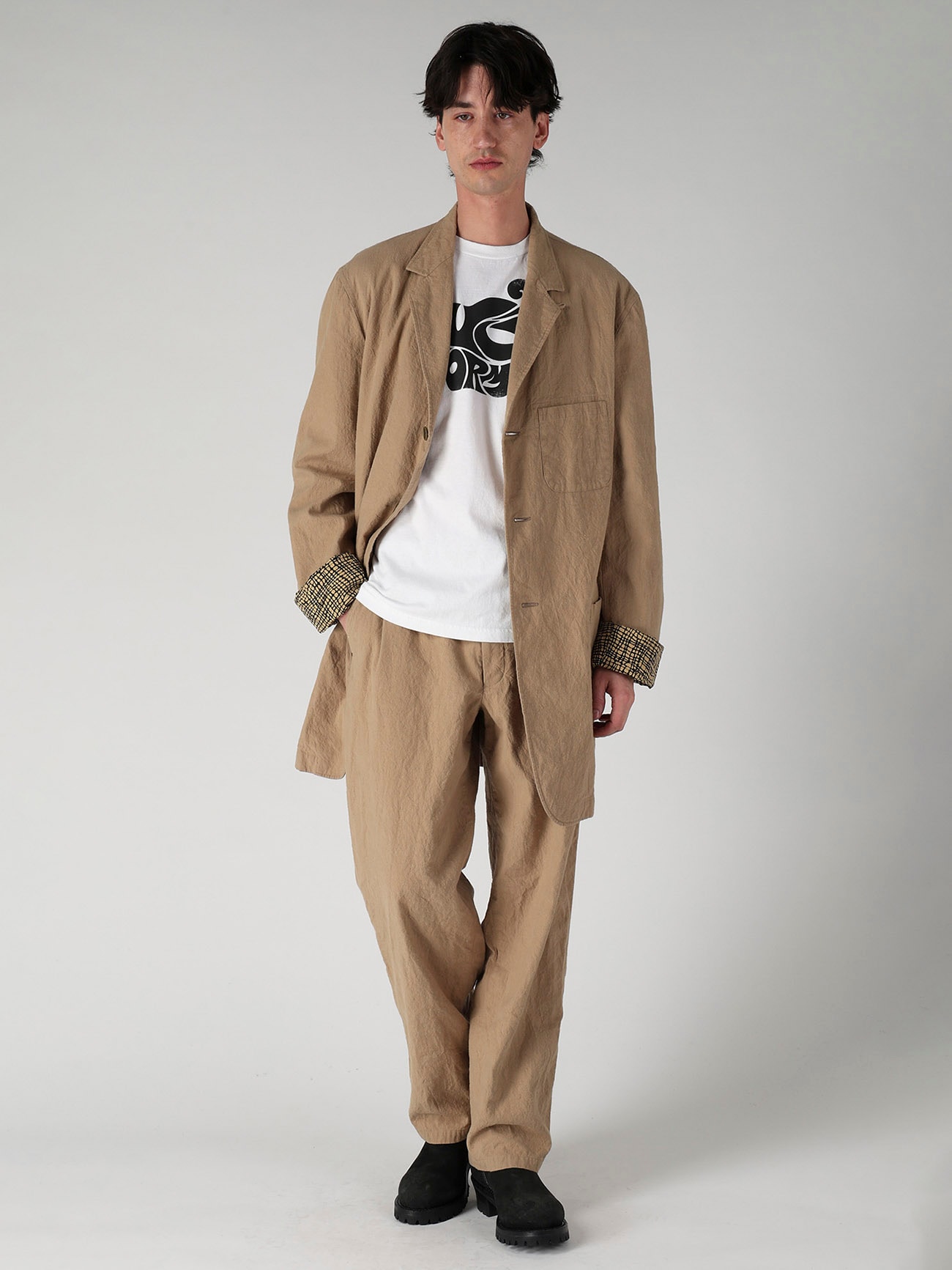 【Y's for men × MASSES】PUZZLE PRINT SHORT SLEEVE T-SHIRT