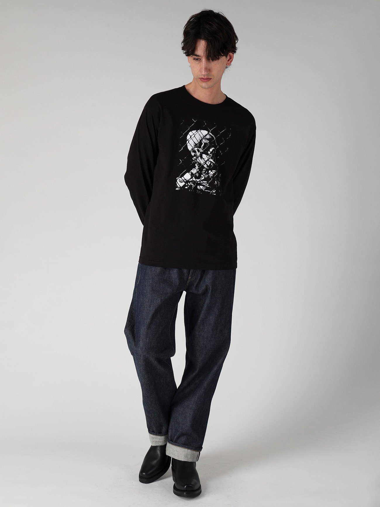 【Y's for men × MASSES】SMOKE PRINT LONG SLEEVE T-SHIRT