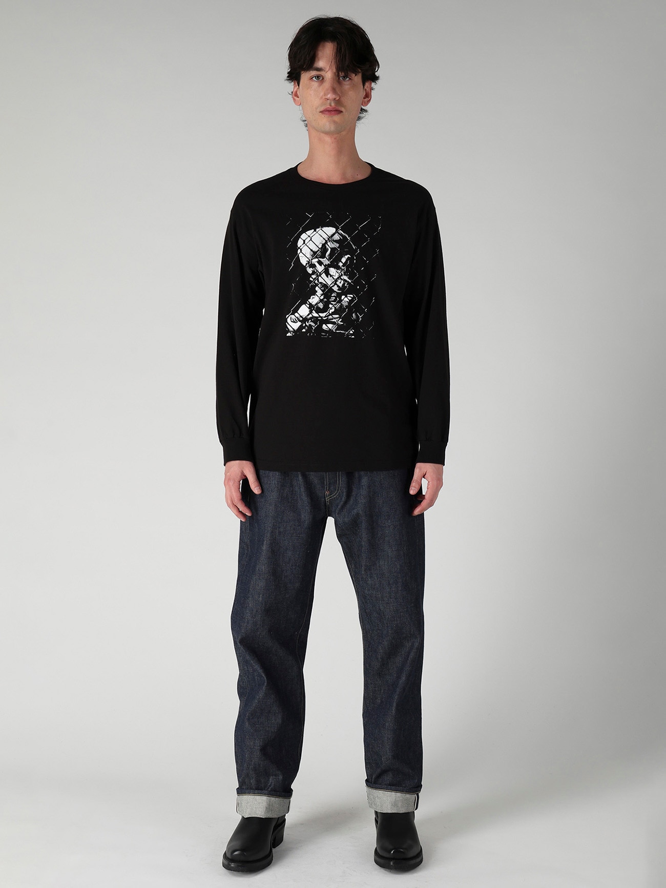 【Y's for men × MASSES】SMOKE PRINT LONG SLEEVE T-SHIRT