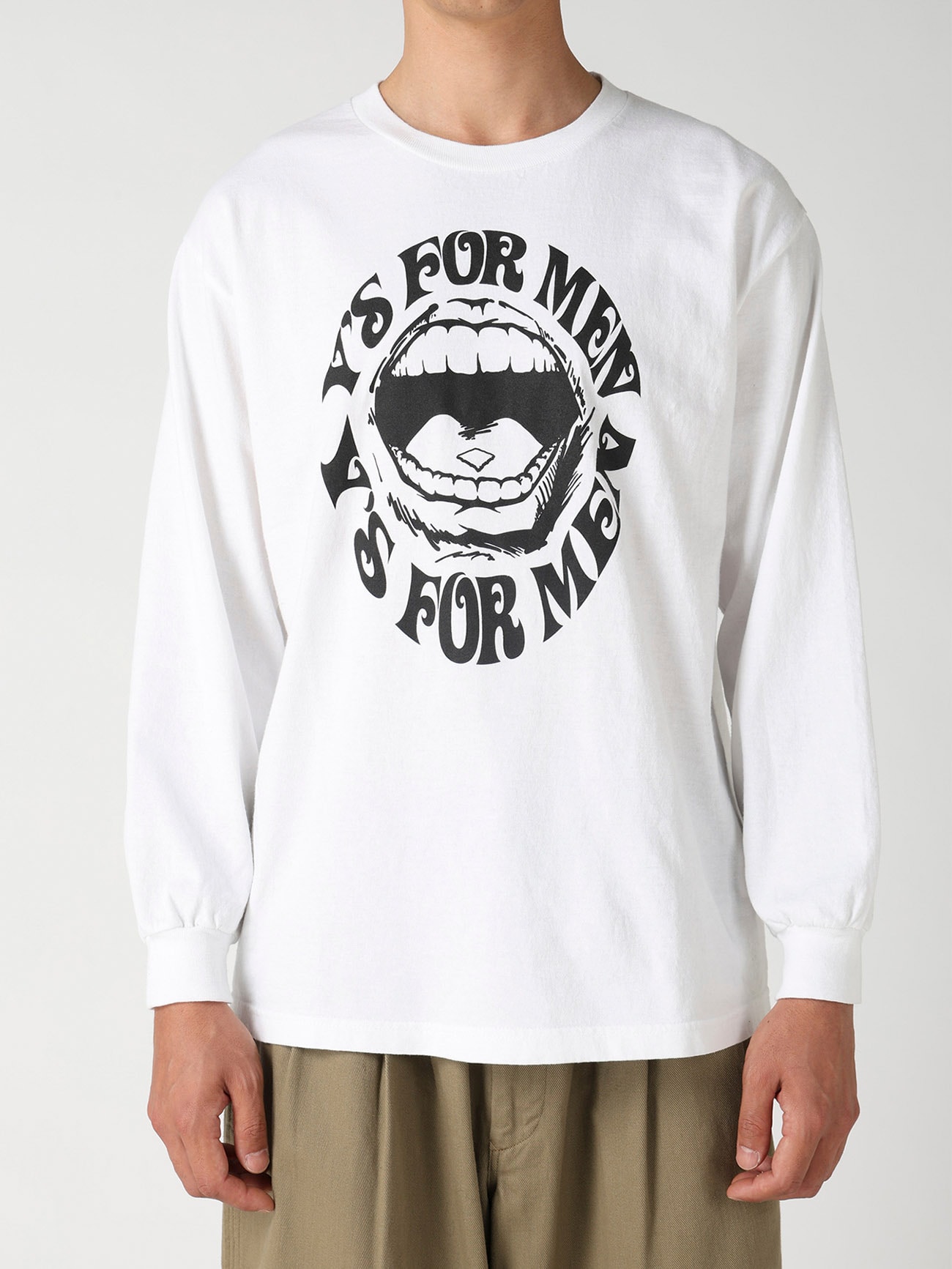 【Y's for men × MASSES】LIPS PRINT LONG SLEEVE T-SHIRT