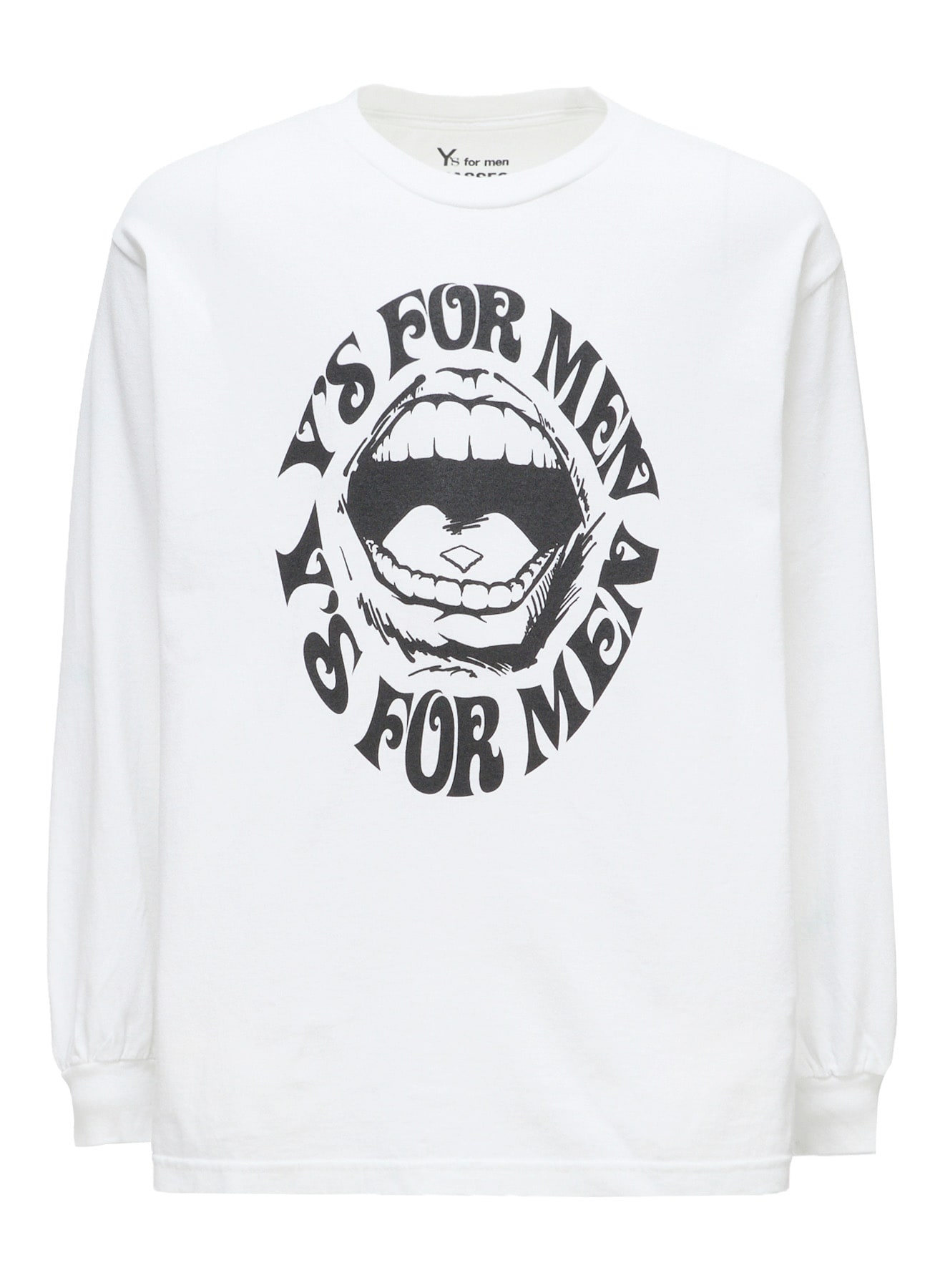 【Y's for men × MASSES】LIPS PRINT LONG SLEEVE T-SHIRT