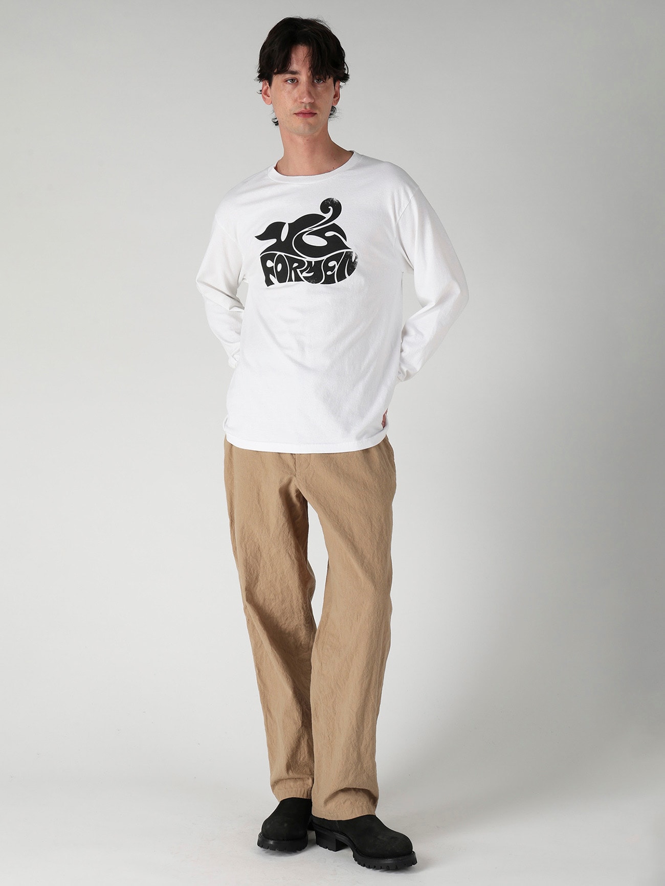【Y's for men × MASSES】PUZZLE PRINT LONG SLEEVE T-SHIRT