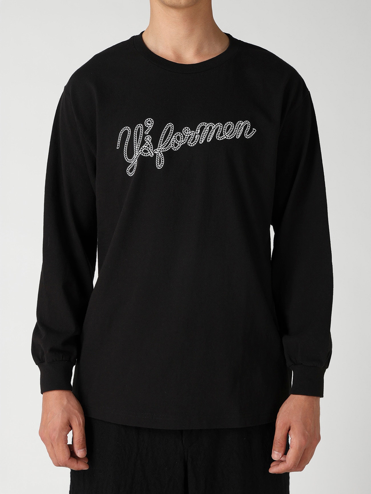【Y's for men × MASSES】ROPE PRINT LONG SLEEVE T-SHIRT