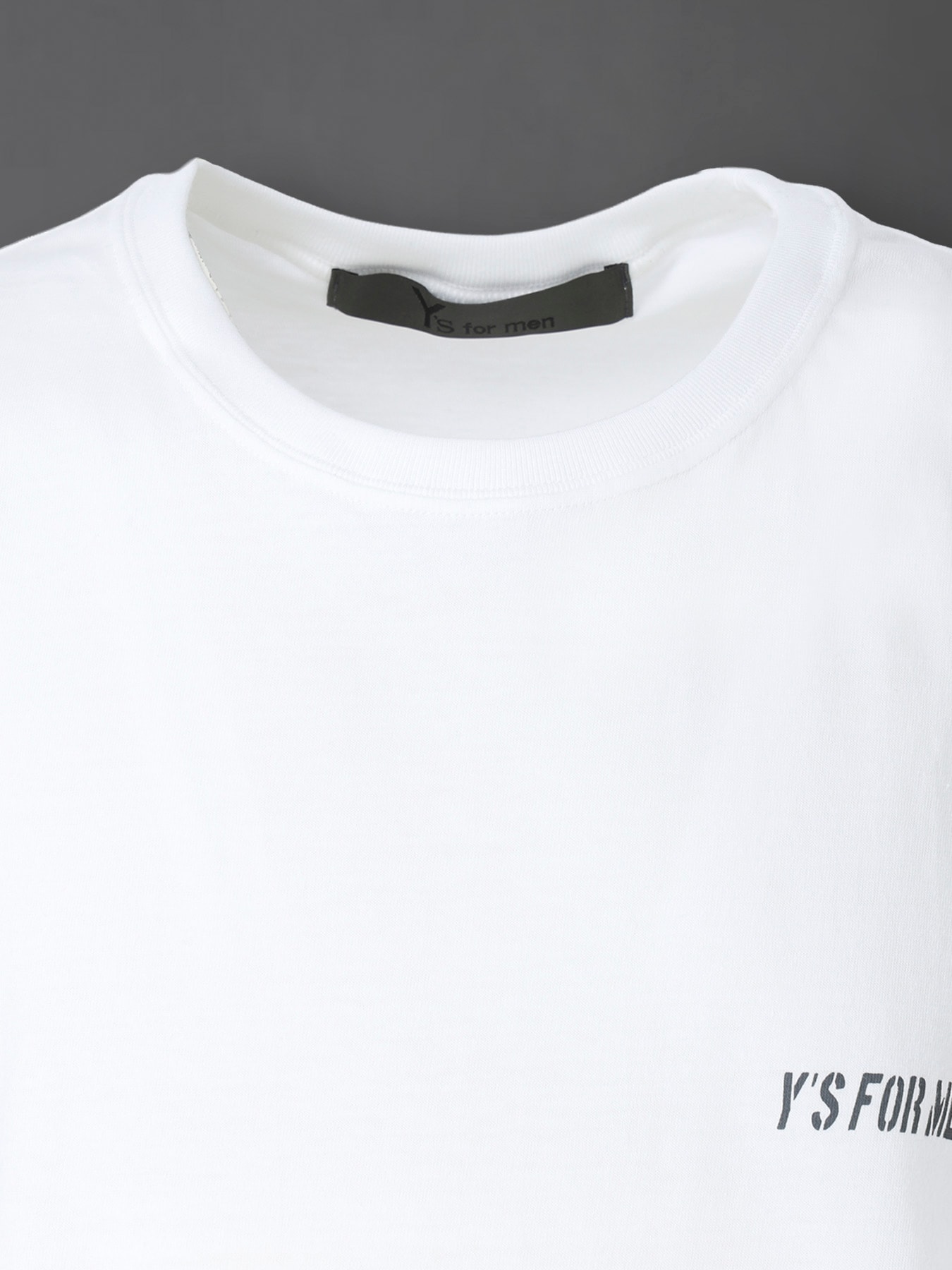 Y's for men LOGO PRINT LONG SLEEVE T-SHIRT