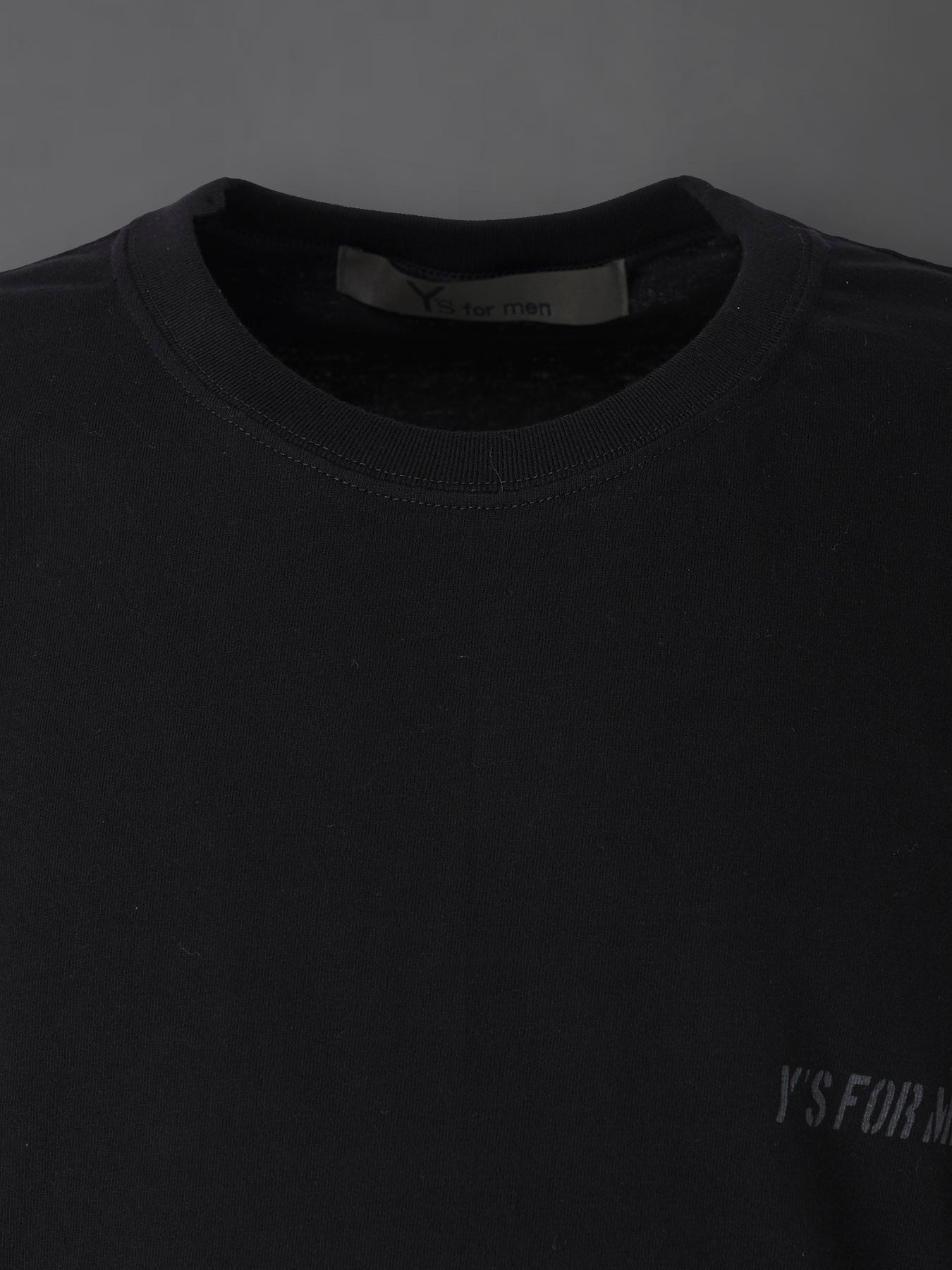 Y's for men LOGO PRINT LONG SLEEVE T-SHIRT