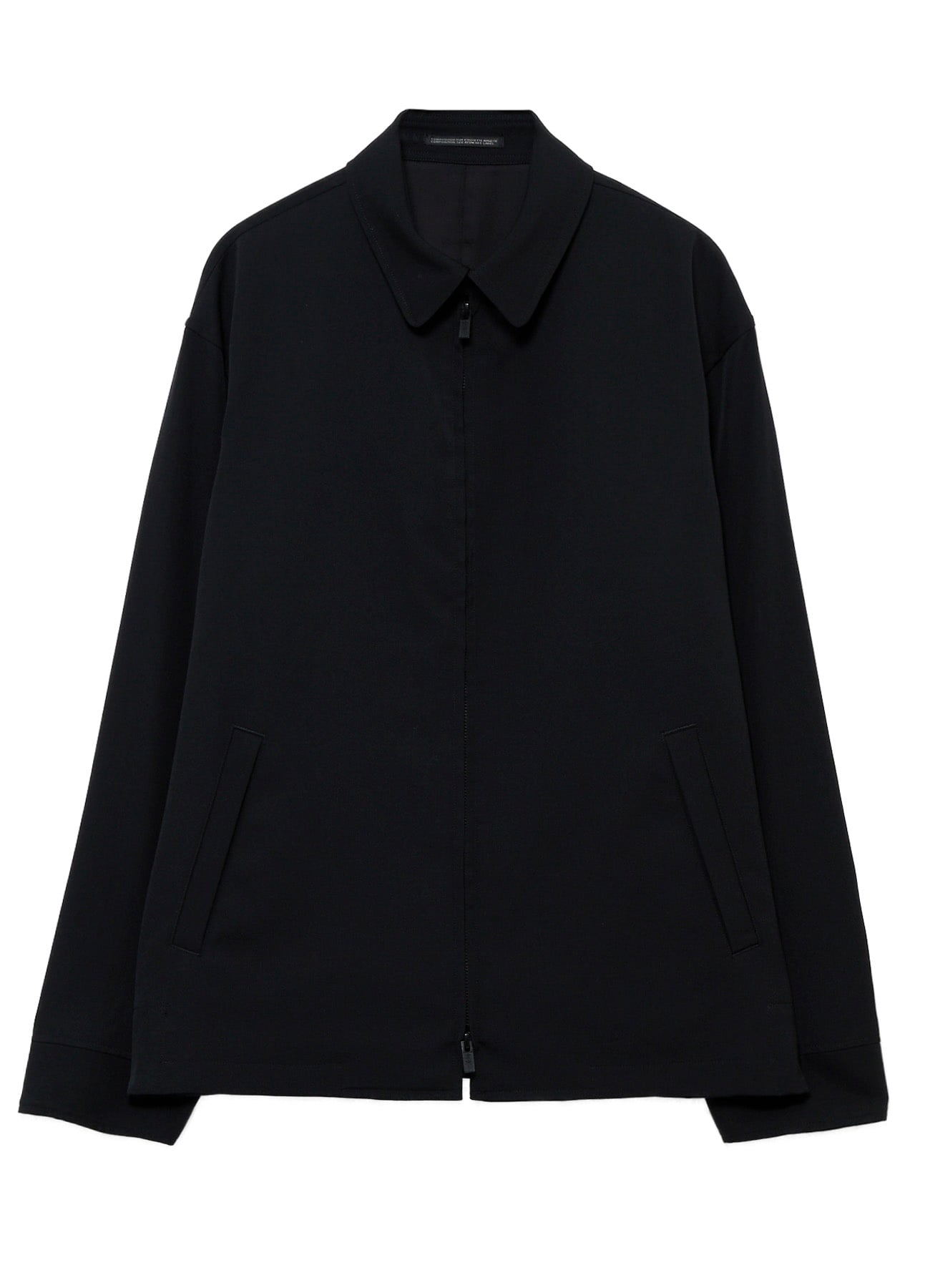 WOOL GABARDINE SHIRT COLLAR BLOUSON
