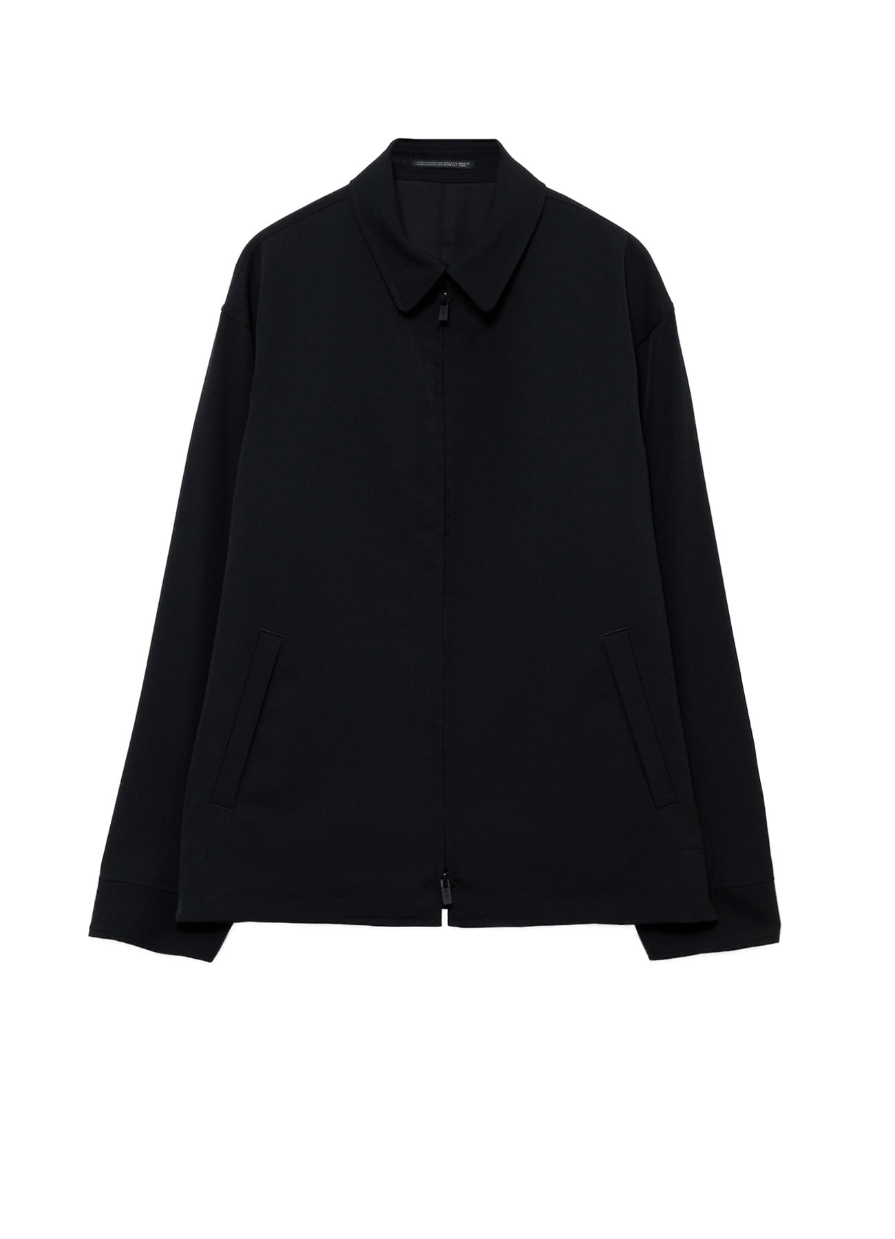 WOOL GABARDINE SHIRT COLLAR BLOUSON