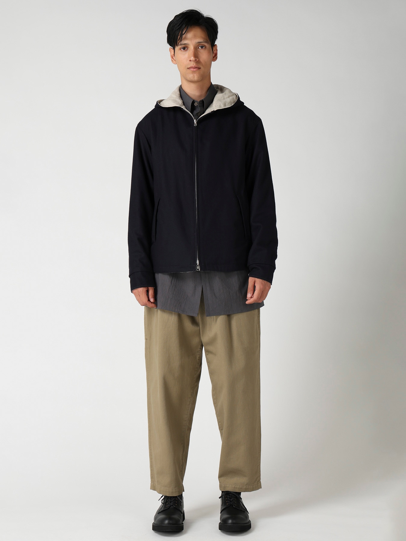 2-WAY HOODED BLOUSON