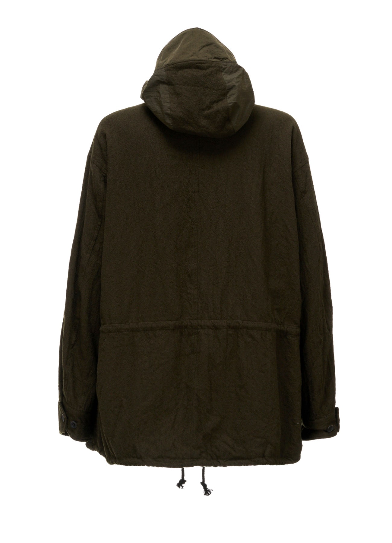 BRIM-DETAIL HOODED BLOUSON