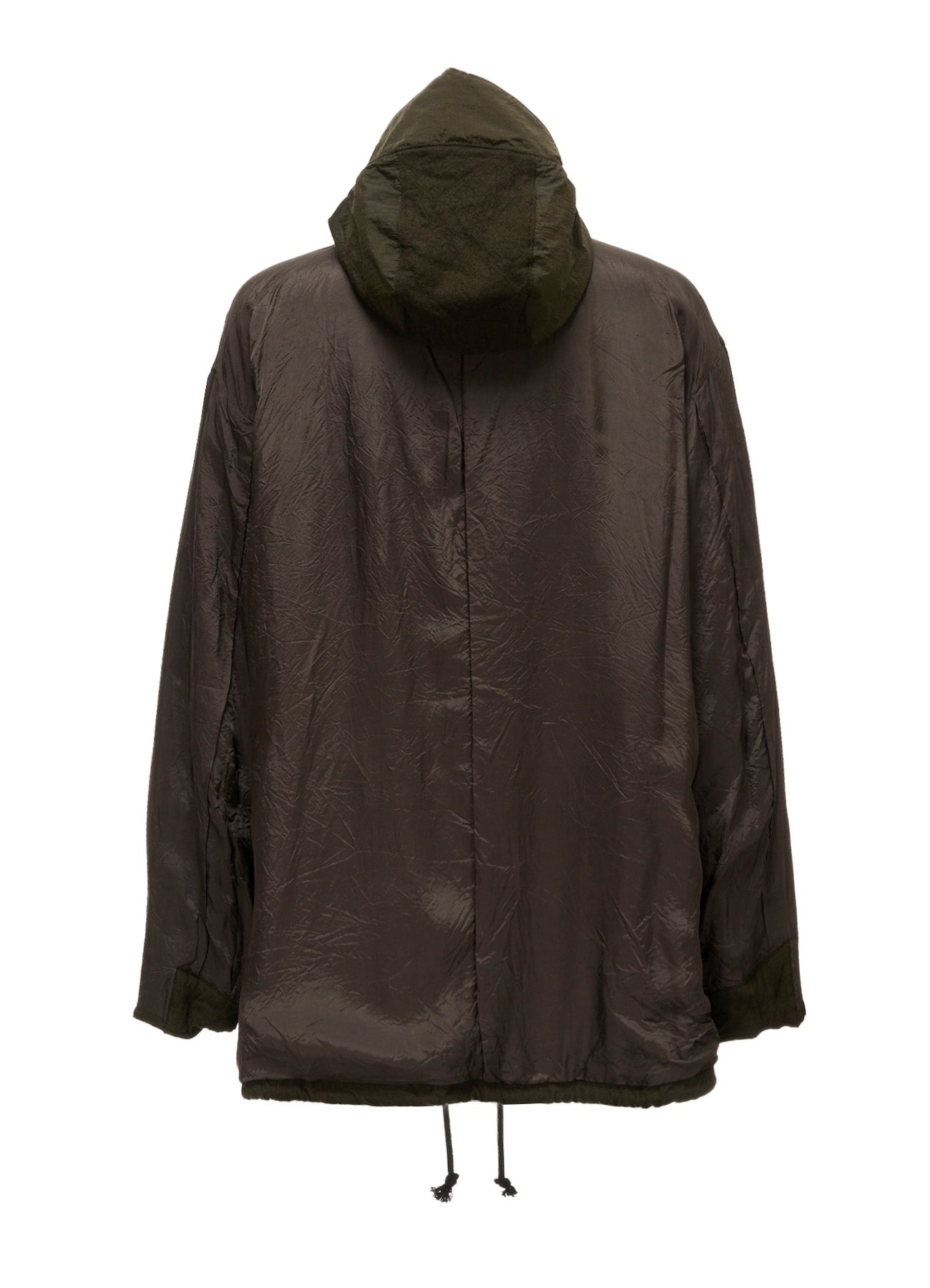BRIM-DETAIL HOODED BLOUSON