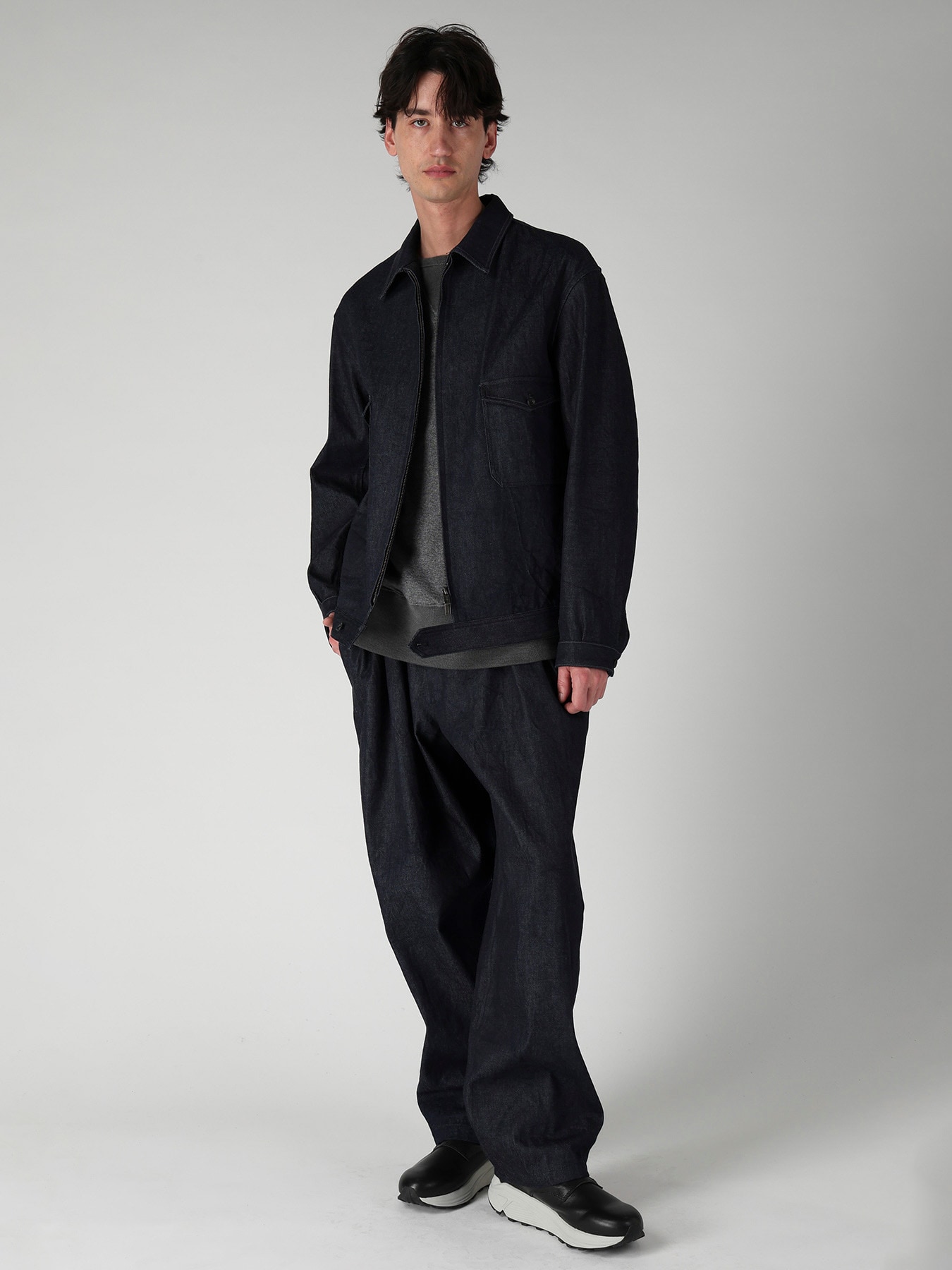 CHEST-POCKET DENIM BLOUSON