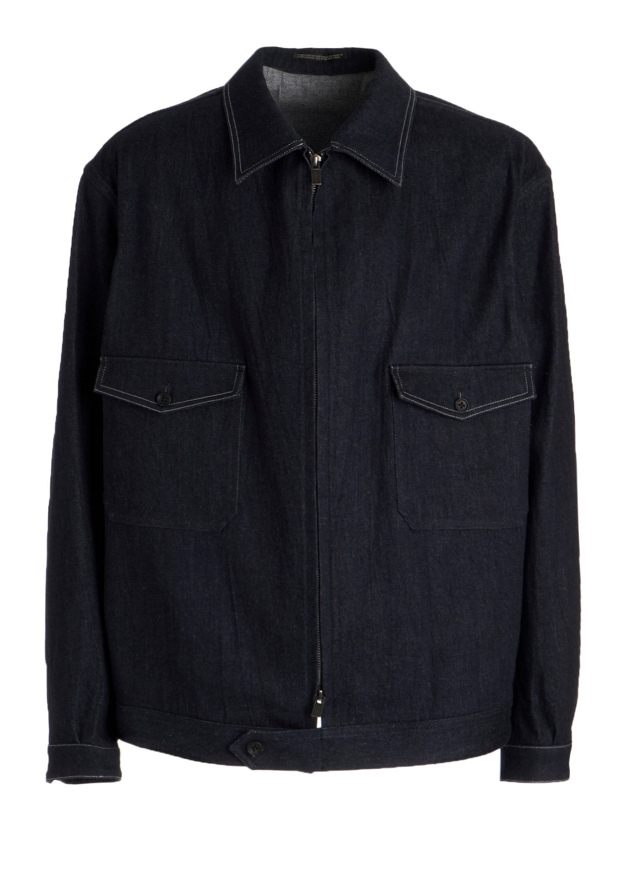 CHEST-POCKET DENIM BLOUSON