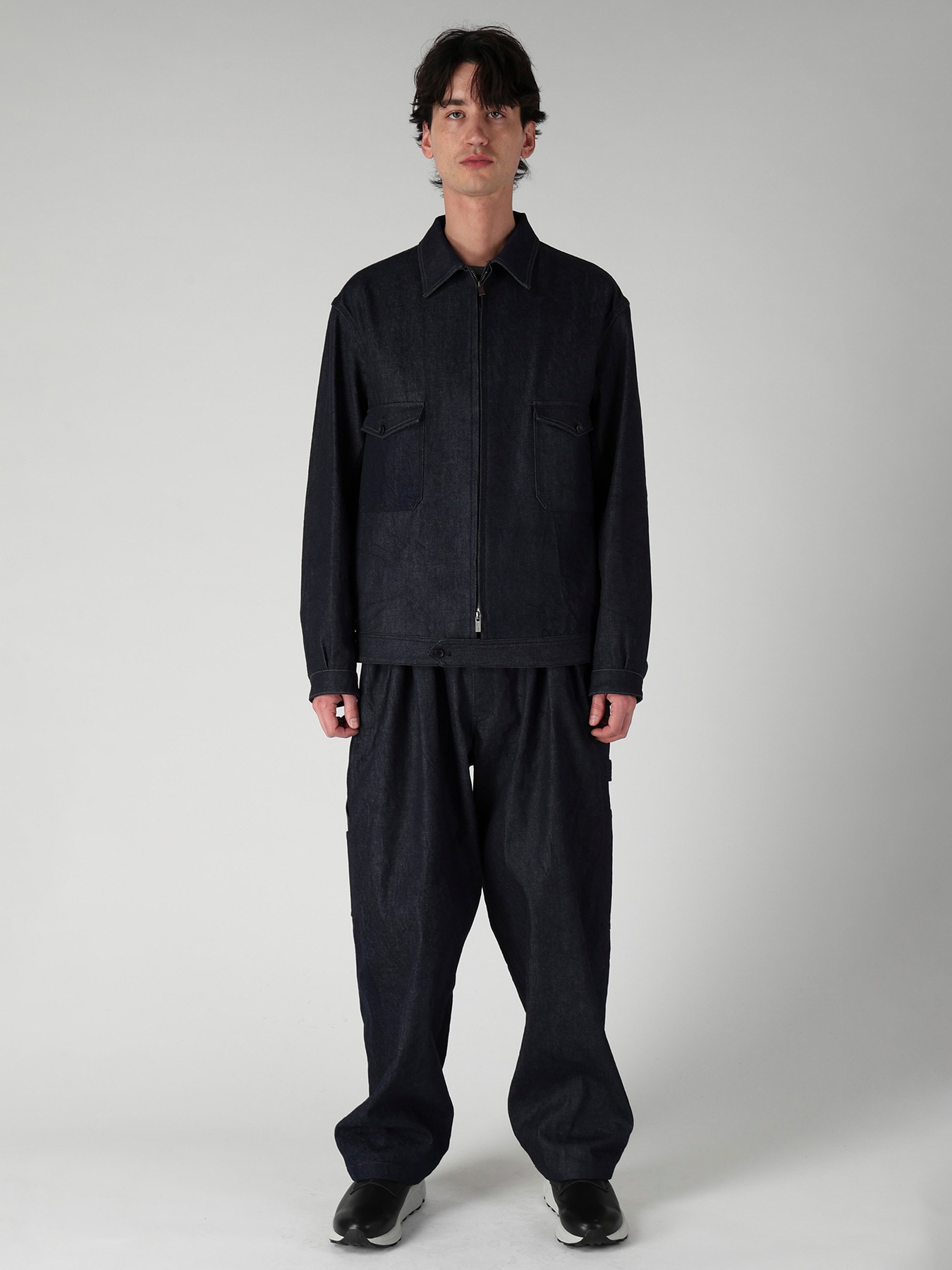 CHEST-POCKET DENIM BLOUSON