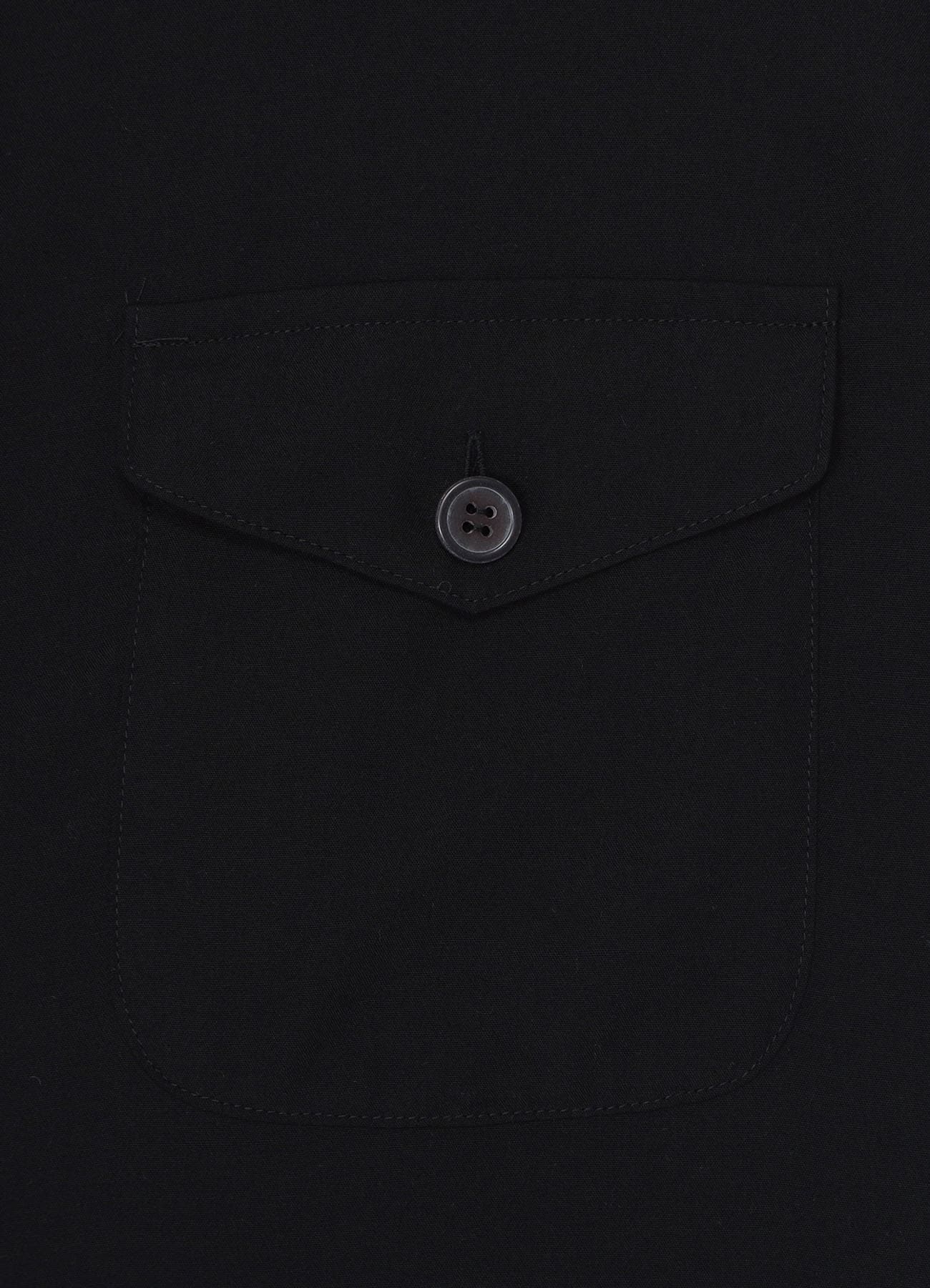 BLACK TENCEL POPLIN SAFARI SHIRT