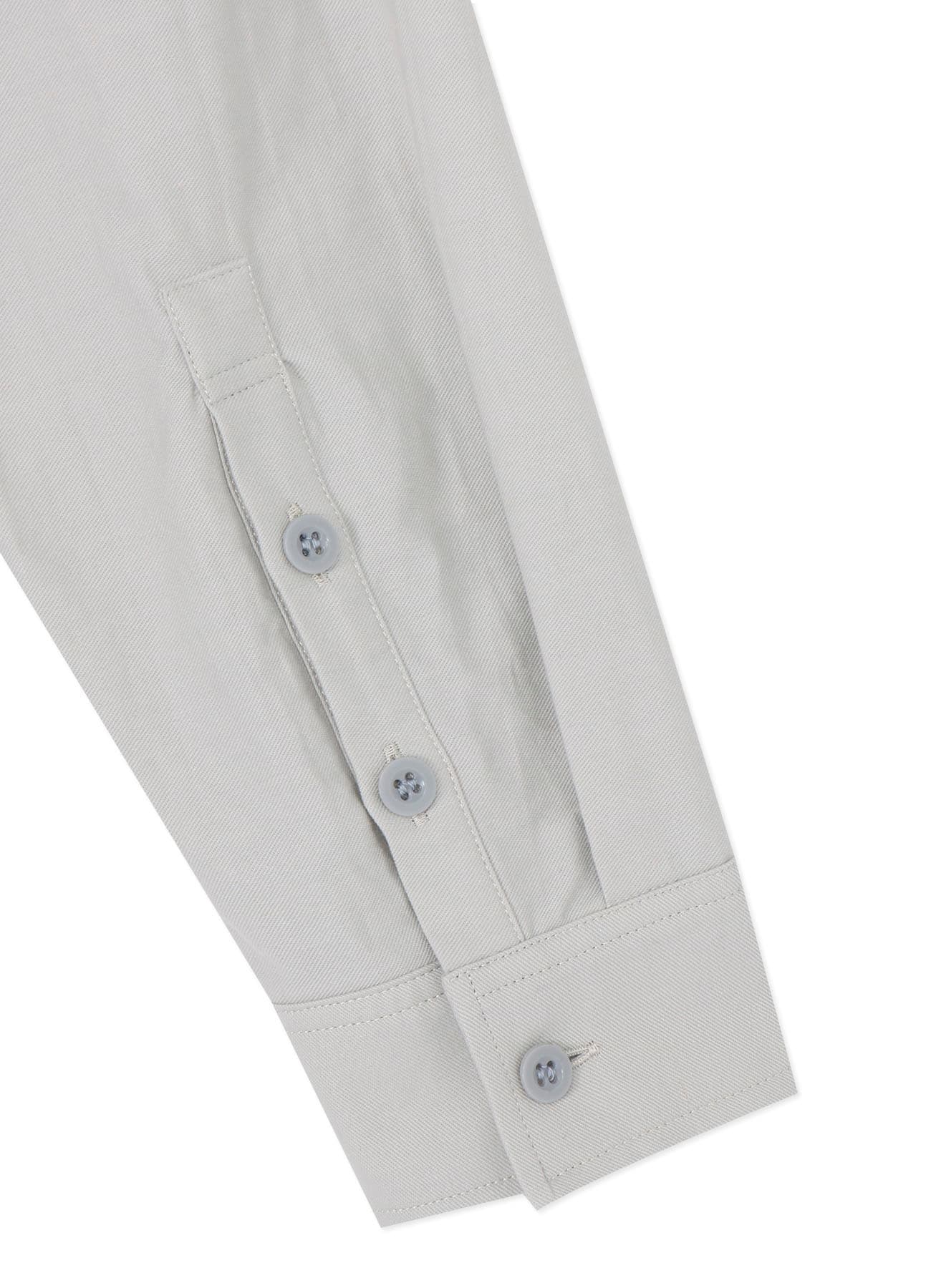 COTTON TWILL DETACHABLE COLLAR SHIRT