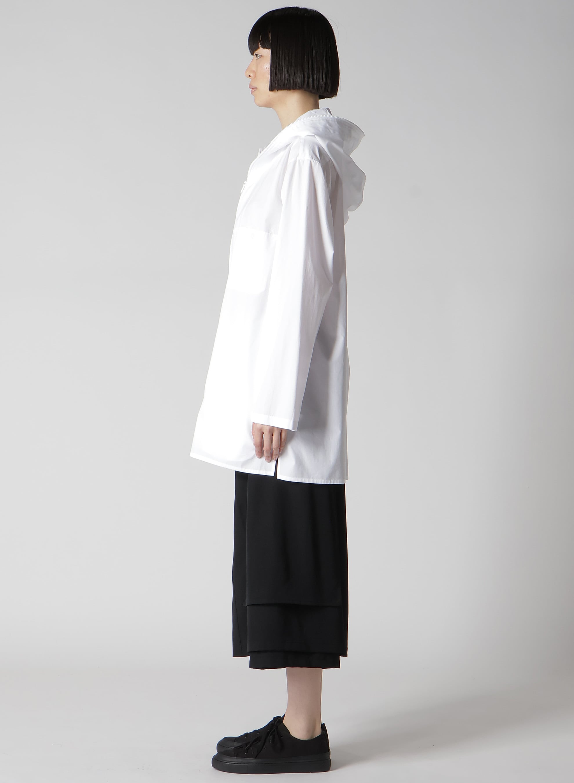P・100/2 BROAD ZIP UP HOODIE SHIRT