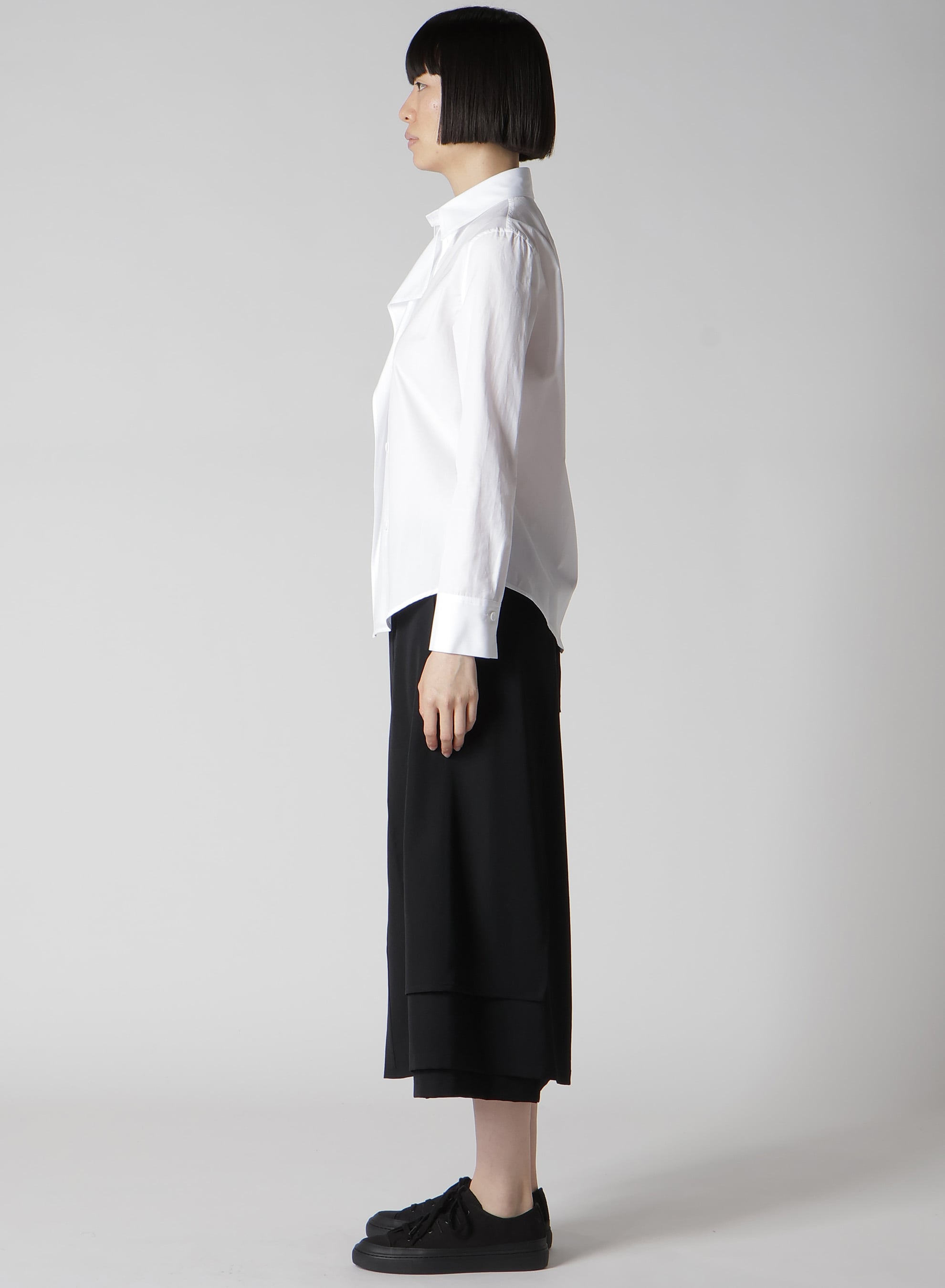 P・100/2 BROAD RUFFLE DETAIL SHIRT