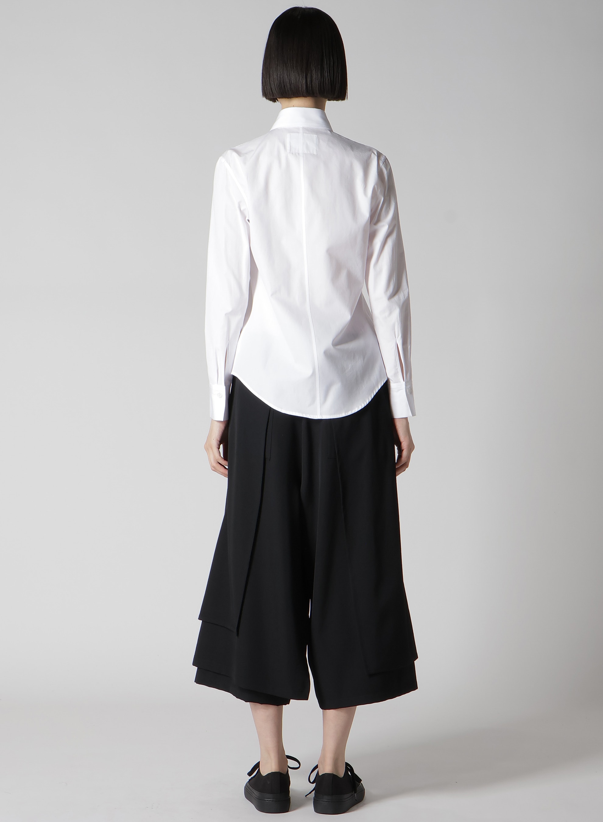 P・100/2 BROAD RUFFLE DETAIL SHIRT