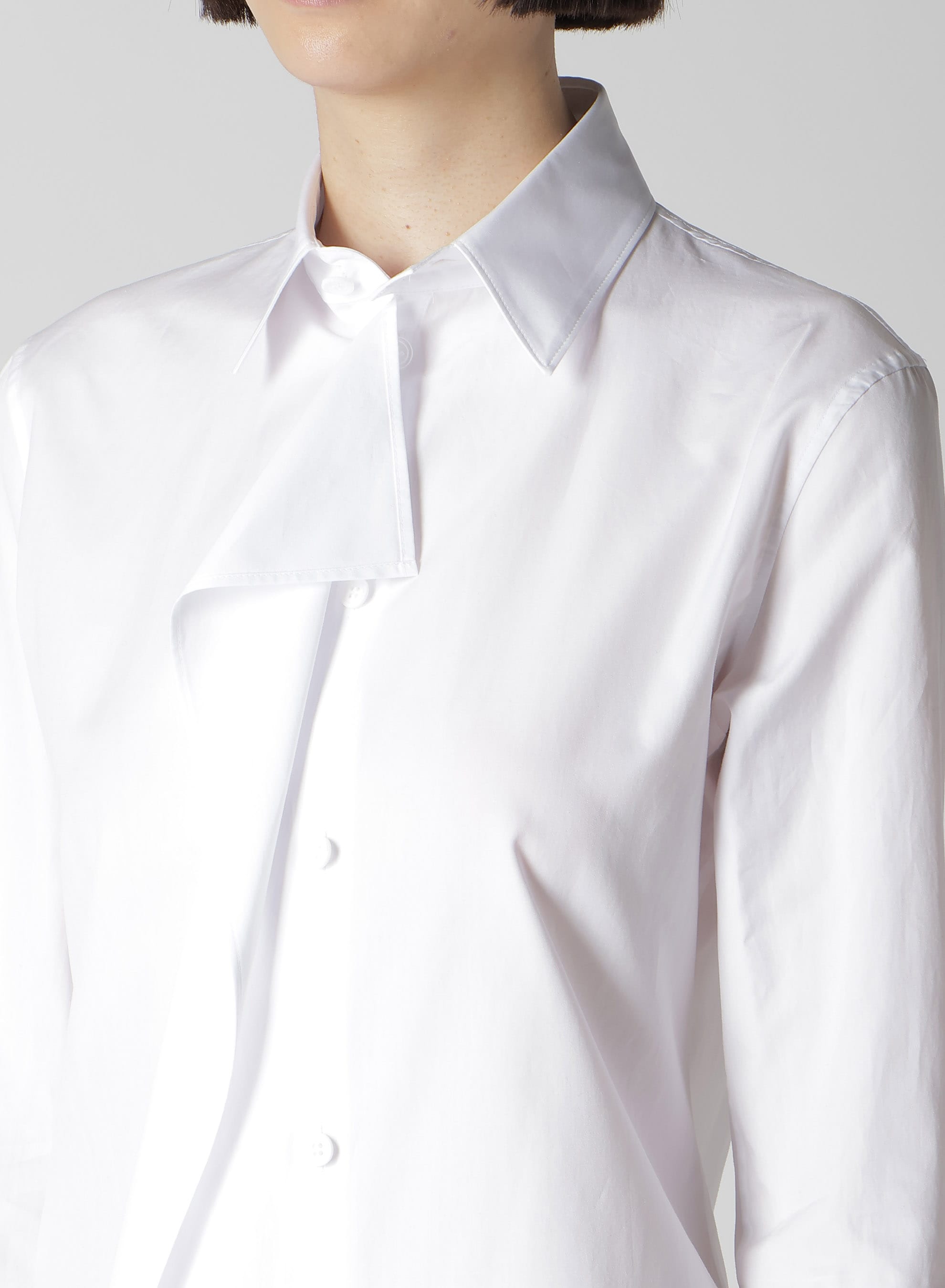 P・100/2 BROAD RUFFLE DETAIL SHIRT