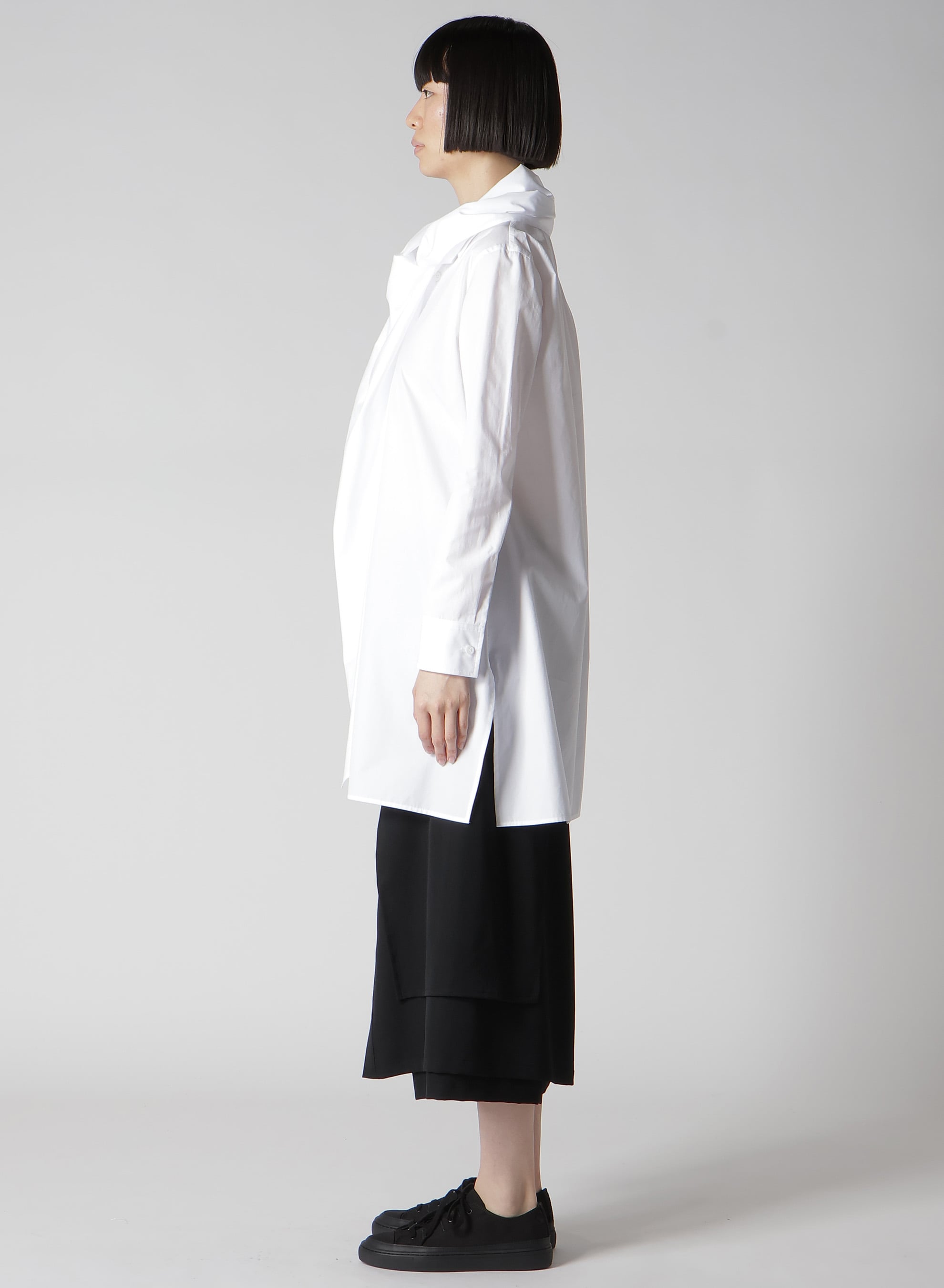 P・100/2 BROAD STOLE DETAIL SHIRT