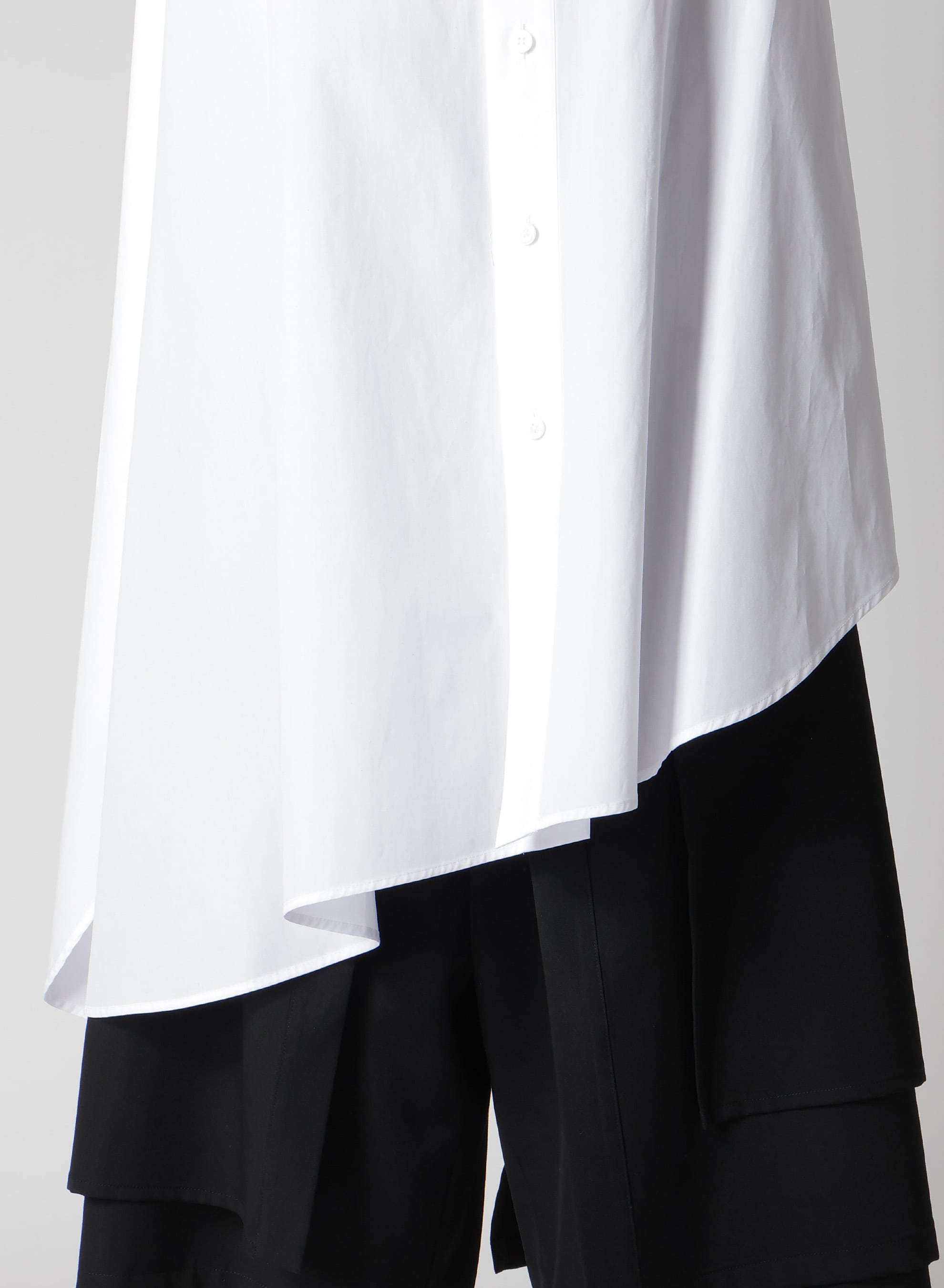 P・100/2 BROAD FLARE LONG DRESS SHIRT