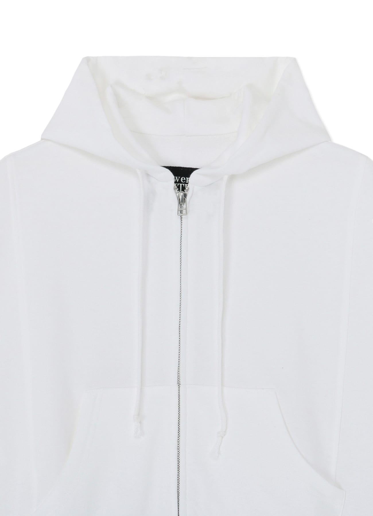 ASYMMETRIC ZIP-UP HOODIE(S White): power of the WHITE shirt｜THE 