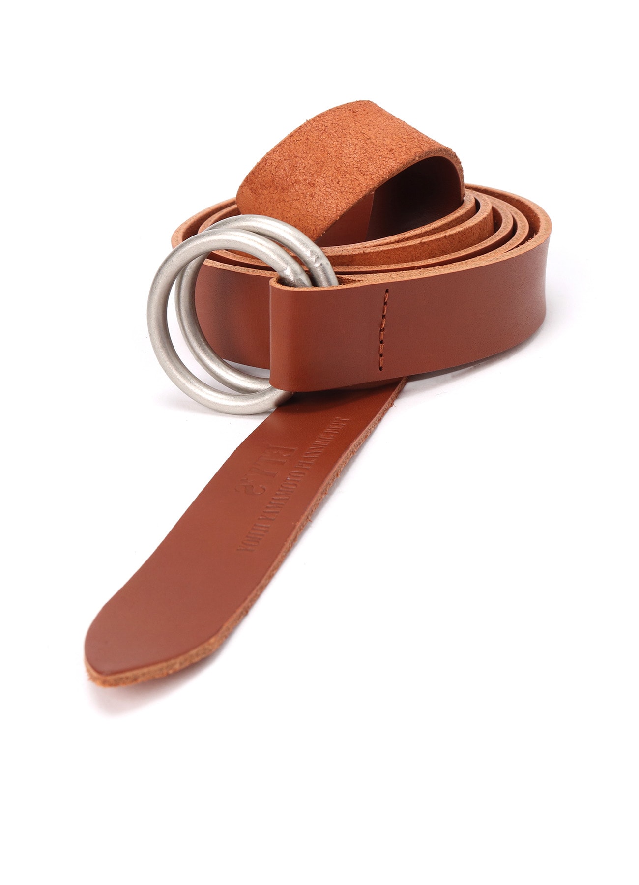 COW LEATHER25MM LONG RING BELT