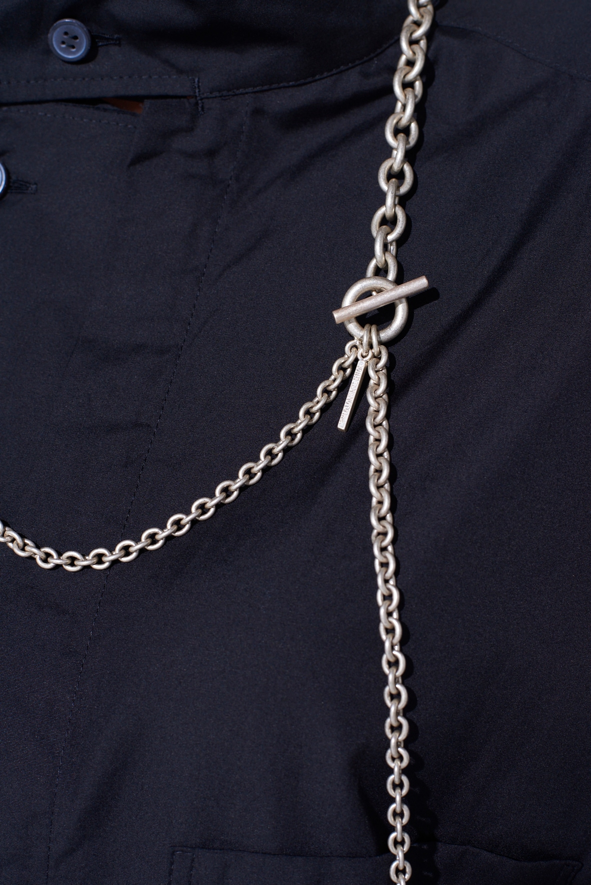 BRASS CHAIN ROSARY NECKLACE