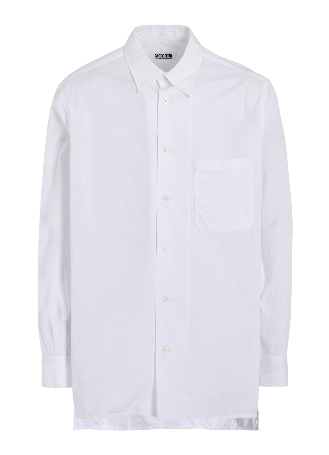 【11/21～11/25 Y's OMOTESANDO 先行販売】COTTON BROAD LOOSE-FIT REGULAR COLLAR SHIRT