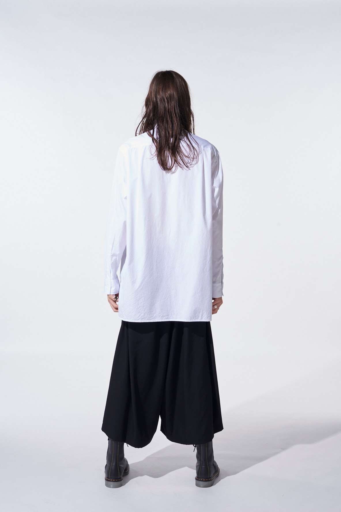 【11/21～11/25 Y's OMOTESANDO 先行販売】COTTON BROAD LOOSE-FIT REGULAR COLLAR SHIRT