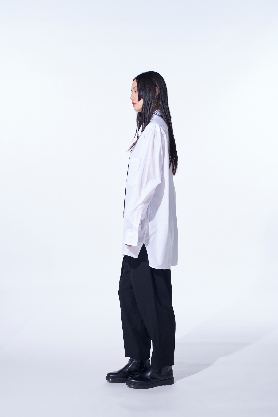 【11/21～11/25 Y's OMOTESANDO 先行販売】COTTON BROAD LOOSE-FIT REGULAR COLLAR SHIRT