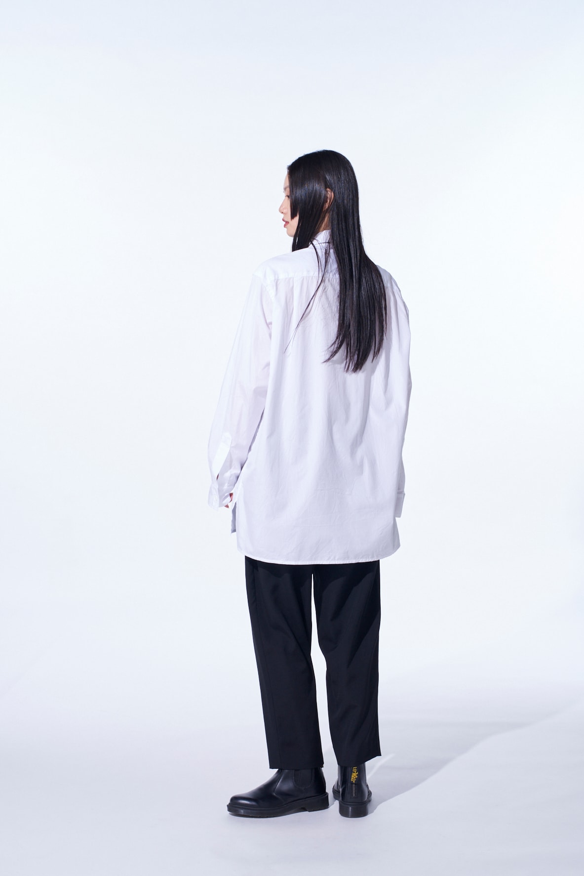 【11/21～11/25 Y's OMOTESANDO 先行販売】COTTON BROAD LOOSE-FIT REGULAR COLLAR SHIRT