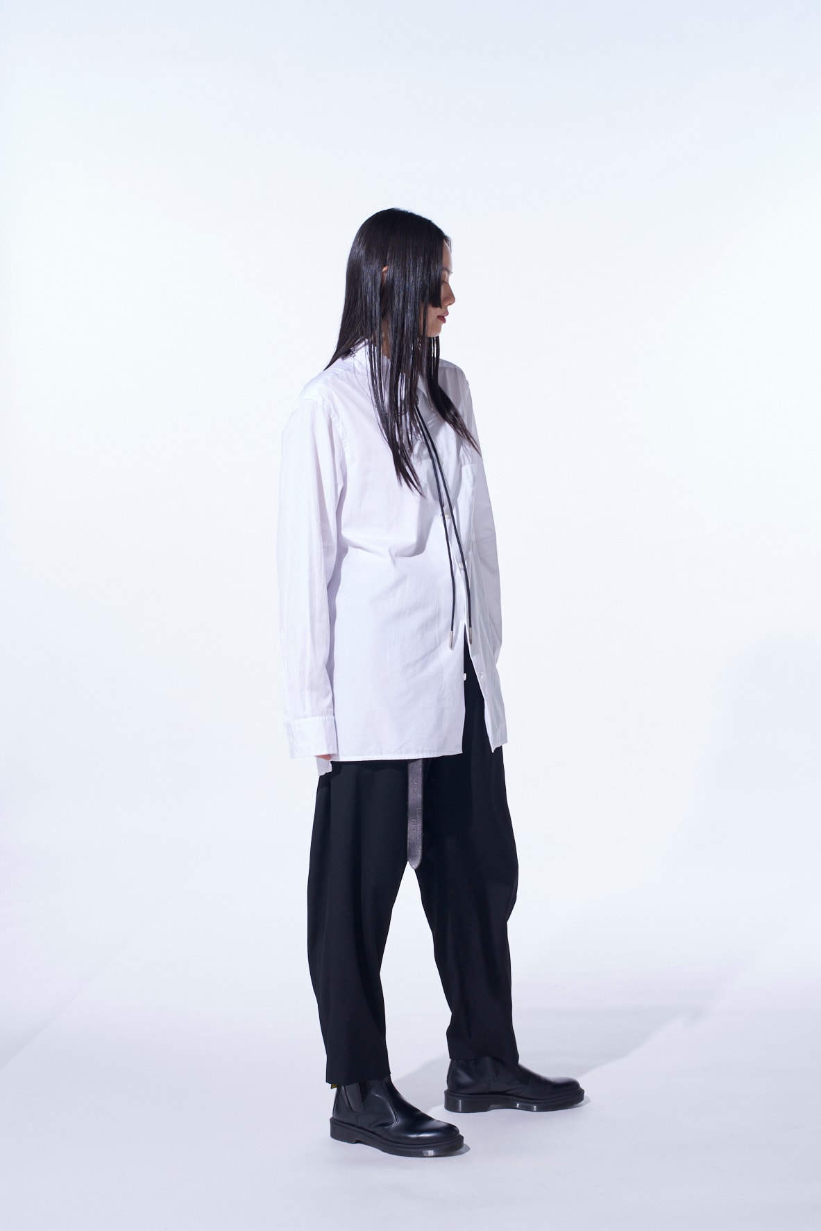 【11/21～11/25 Y's OMOTESANDO 先行販売】COTTON BROAD LOOSE-FIT REGULAR COLLAR SHIRT